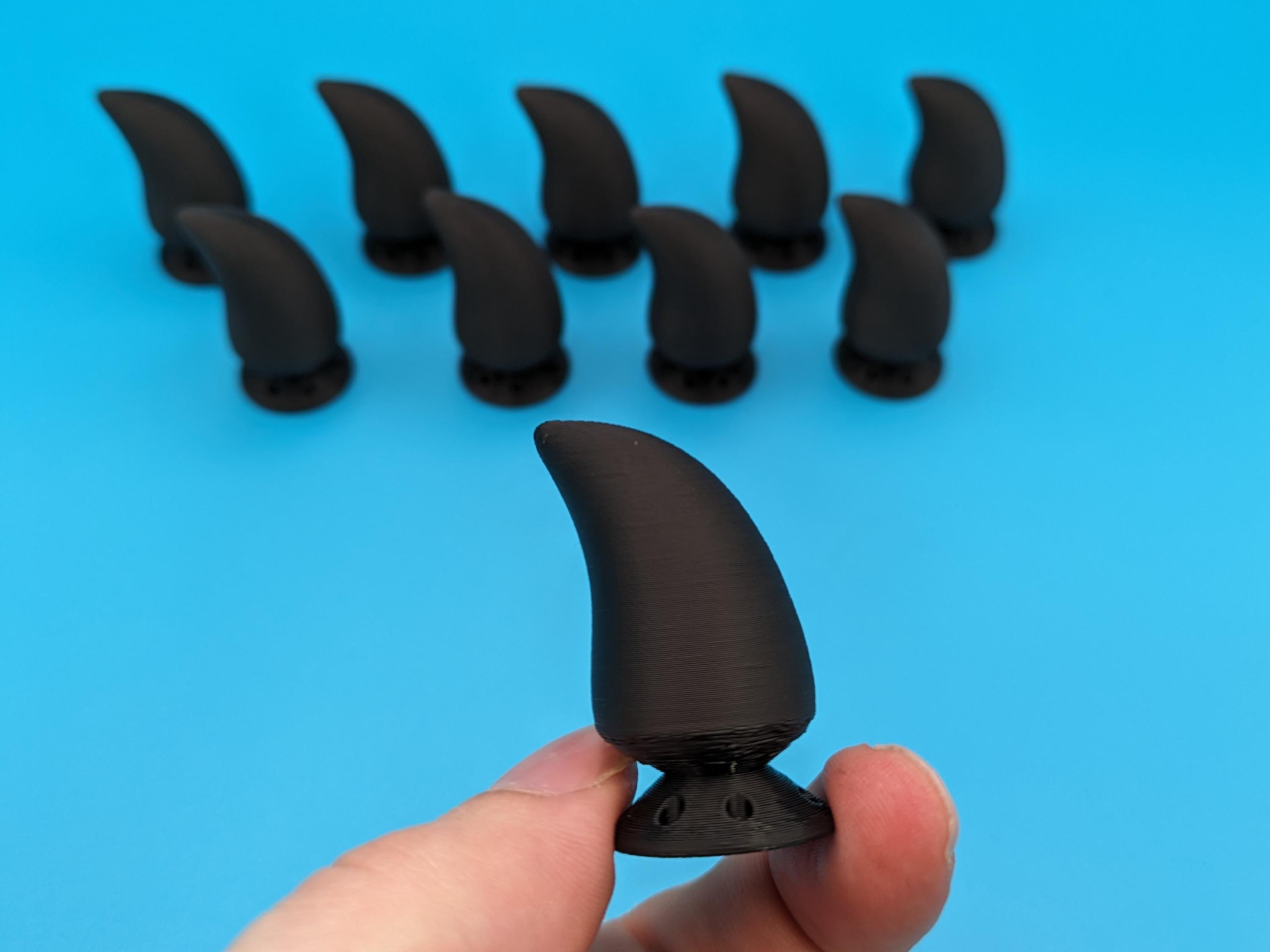 Chubby Nubby Fursuit Claw Set x 10 - Black