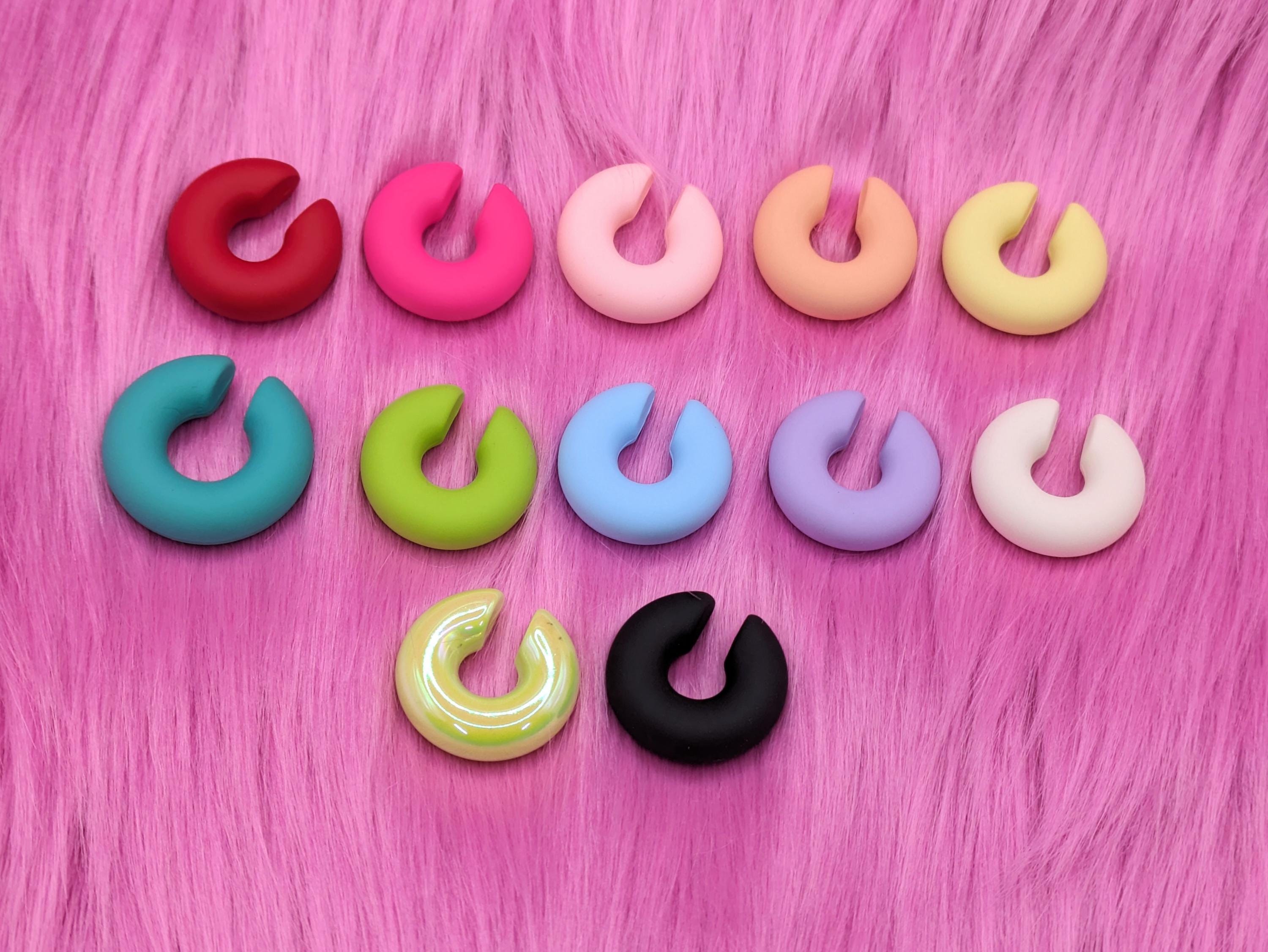 Plain Colour Acrylic Fursuit Cosplay No-Pierce Earrings & Piercings