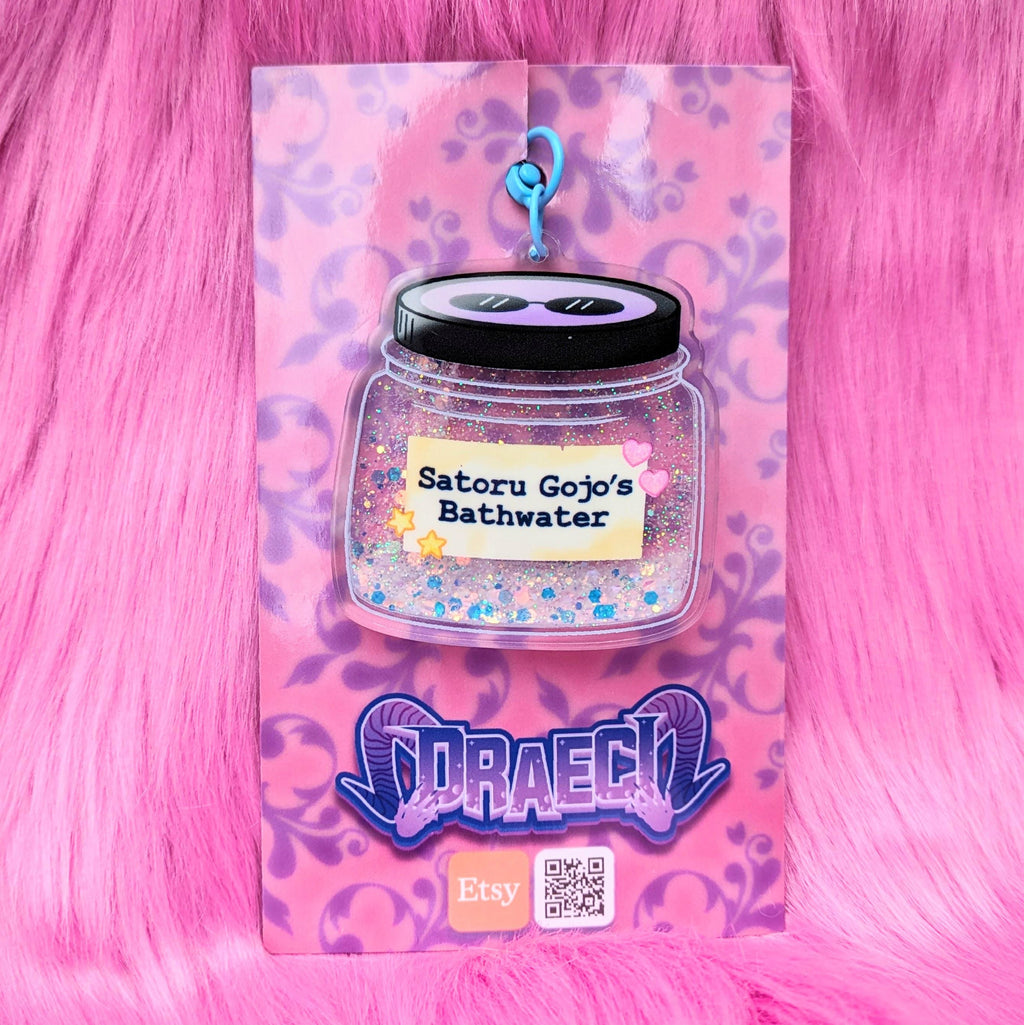 Satoru Gojo's Bath Water - Fluid Shaker Acrylic Charm