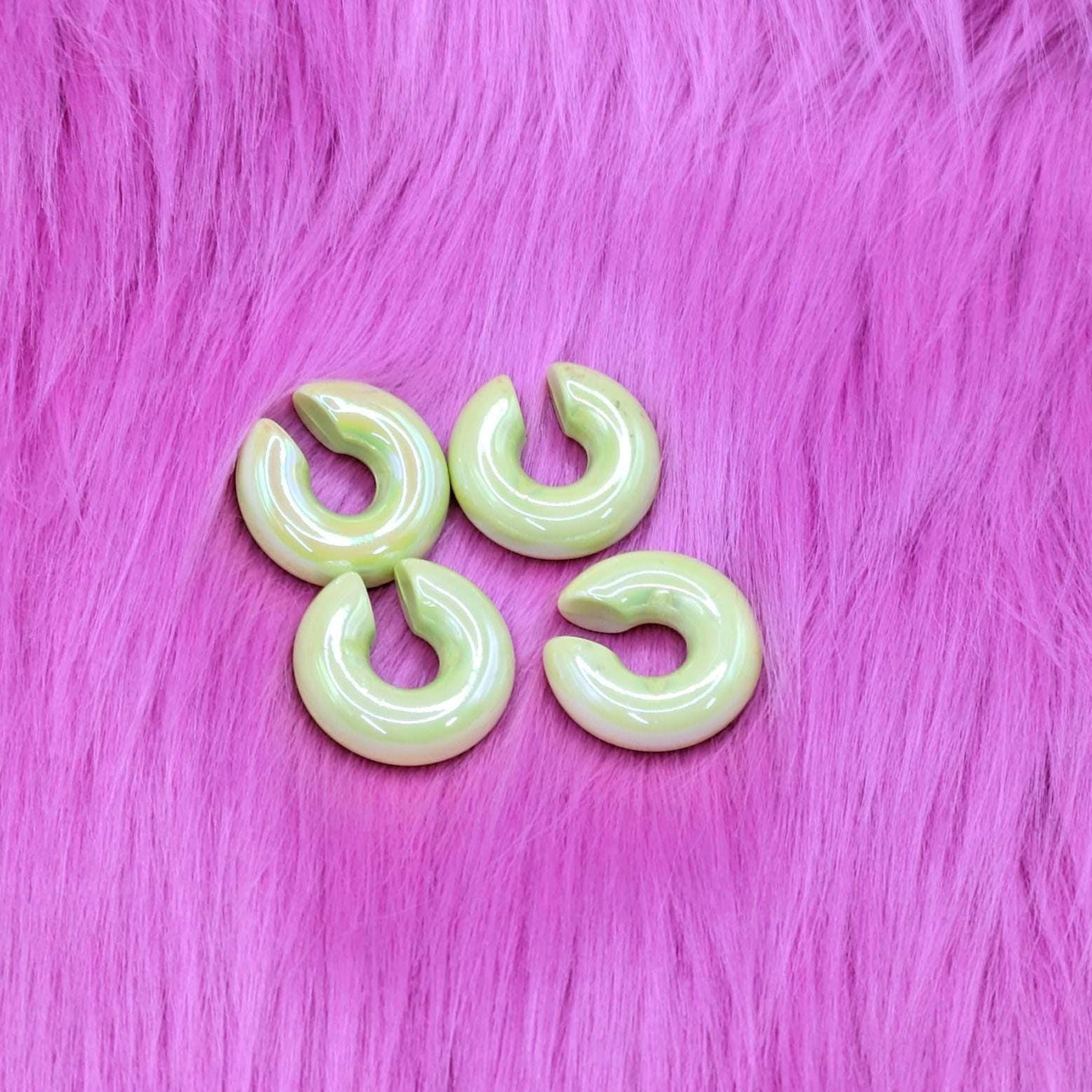 Plain Colour Acrylic Fursuit Cosplay No-Pierce Earrings & Piercings