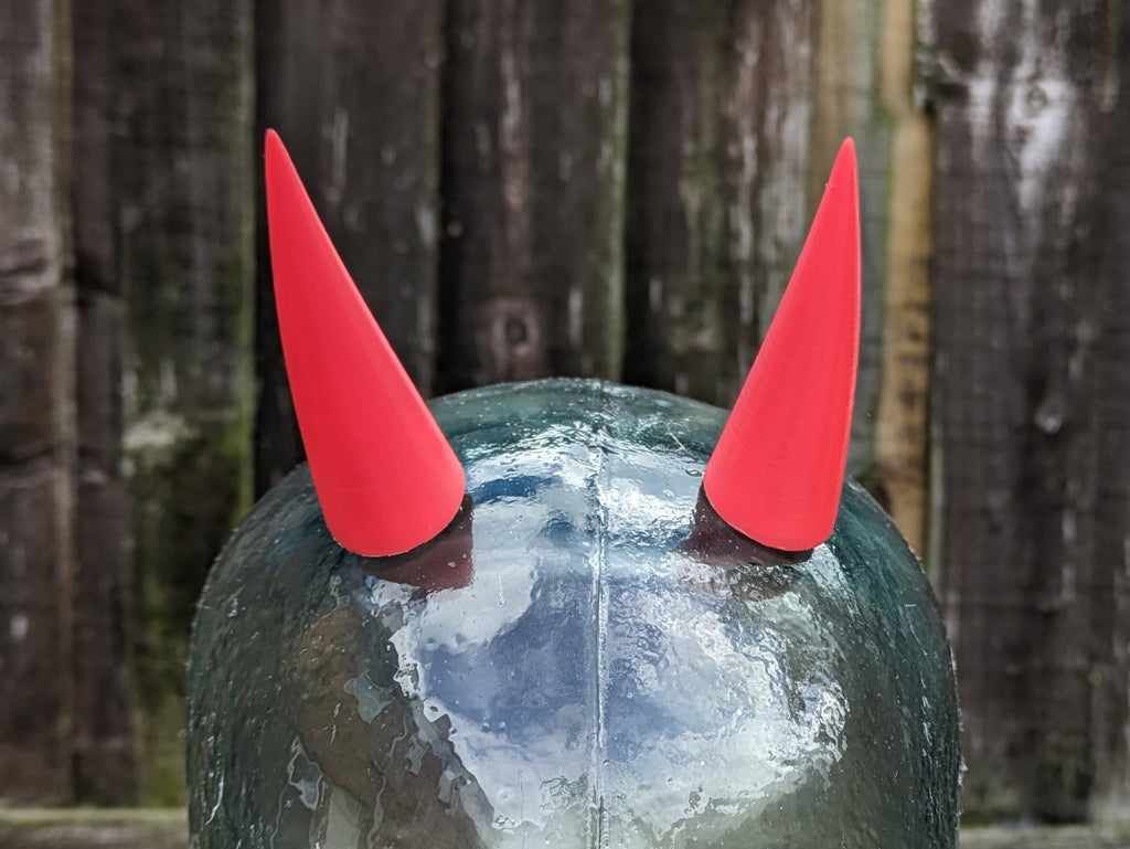 Blood Devil Horns Pair (Short) - Power Cosplay