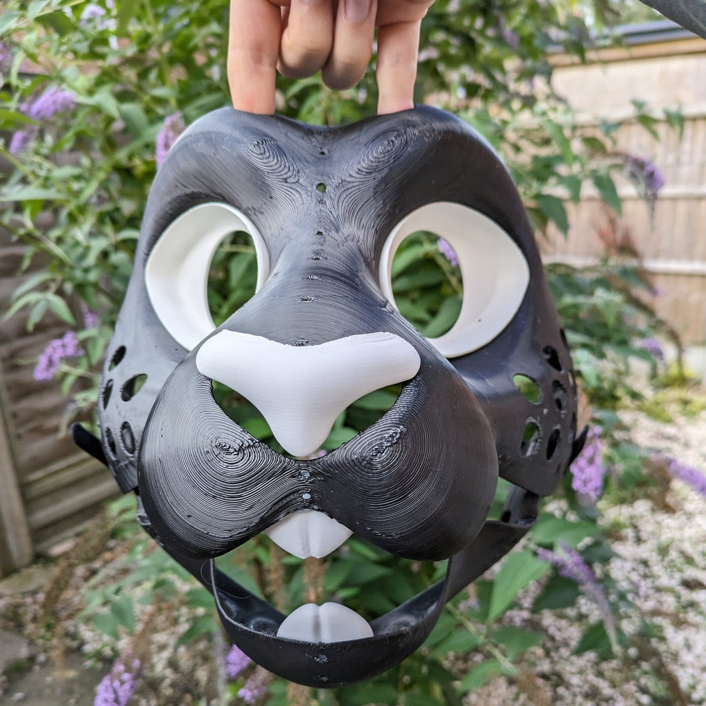 Rabbit - 3D Printed Fursuit Bunny Head Blank Complete Headbase  Kit