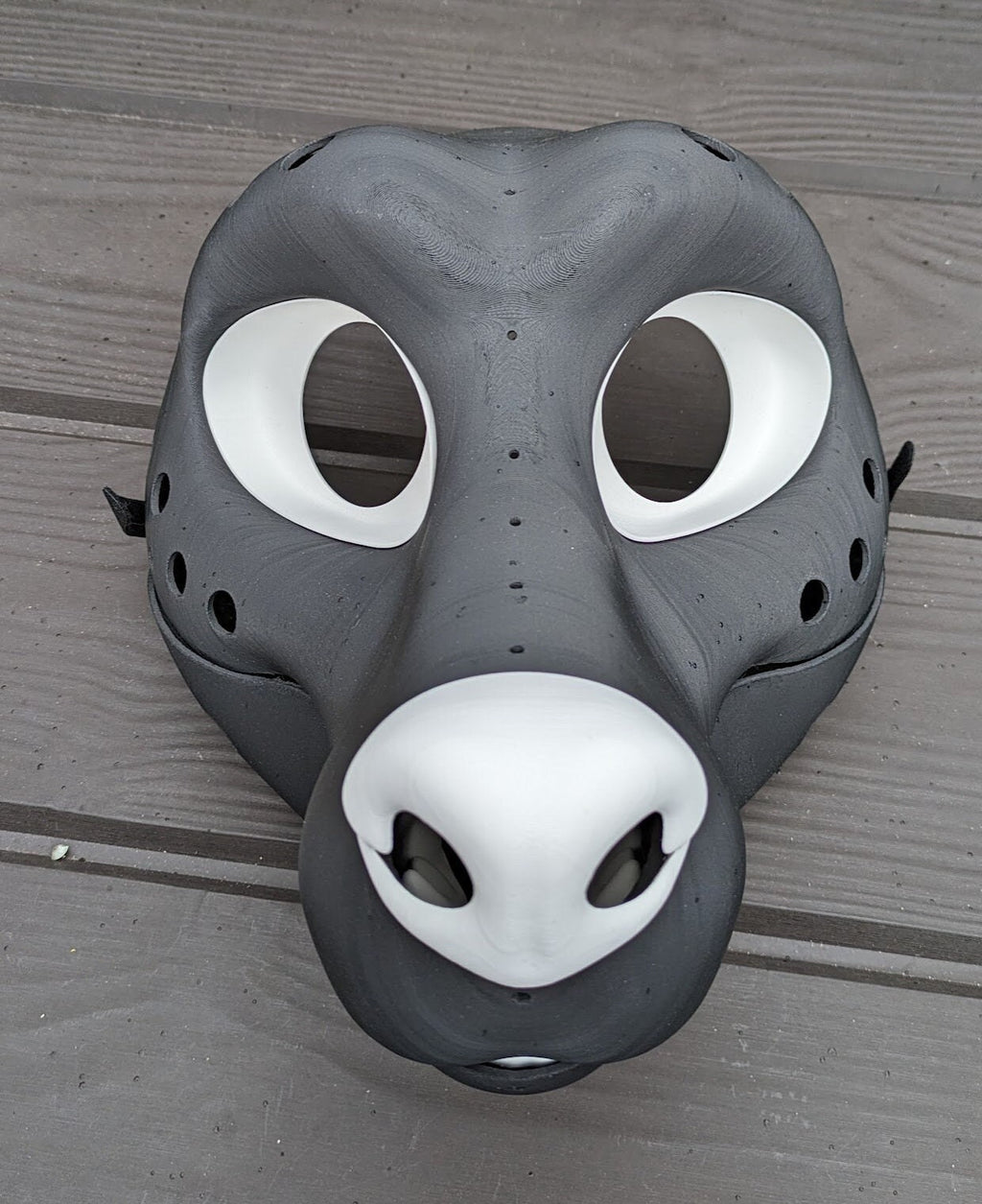 Husky Toony Canine - 3D Printed Fursuit Head Blank Complete Headbase Kit