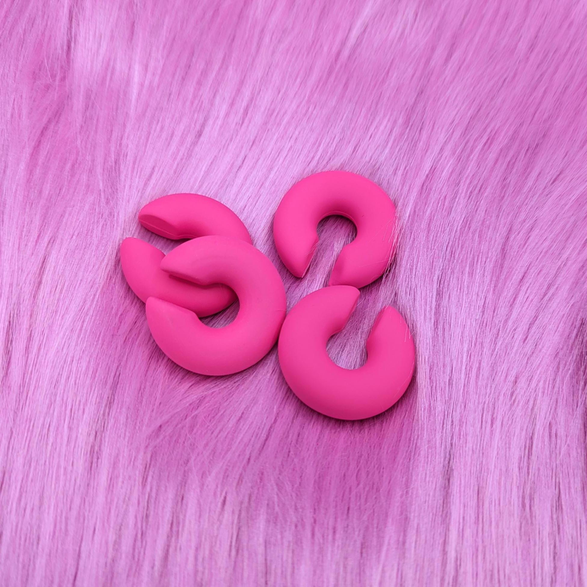 Plain Colour Acrylic Fursuit Cosplay No-Pierce Earrings & Piercings