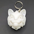 Articulated Cyber Cat Mech Helmet Keyring - 3D Printed