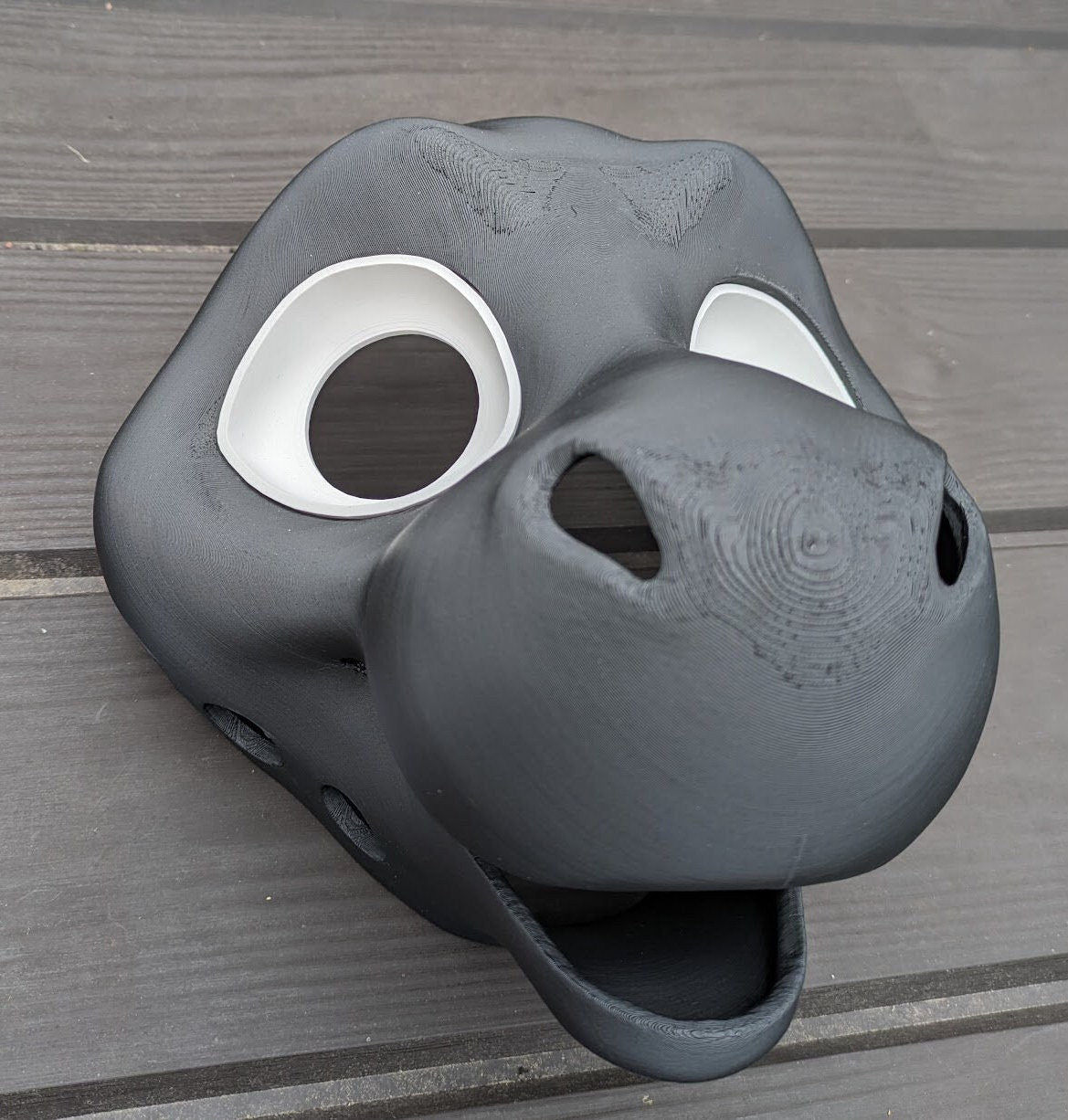 Toony Dragon, Dutch Angel style 3D Printed Fursuit Head Blank - Complete Headbase Kit