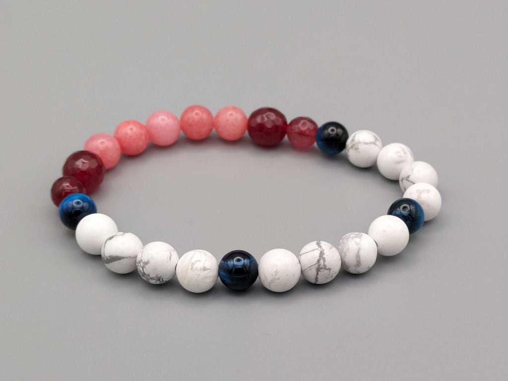 Beaded Stone Bracelet: Yuji Itadori & Ryomen Sukuna inspired Pair - Jujutsu Kaisen Fan Work