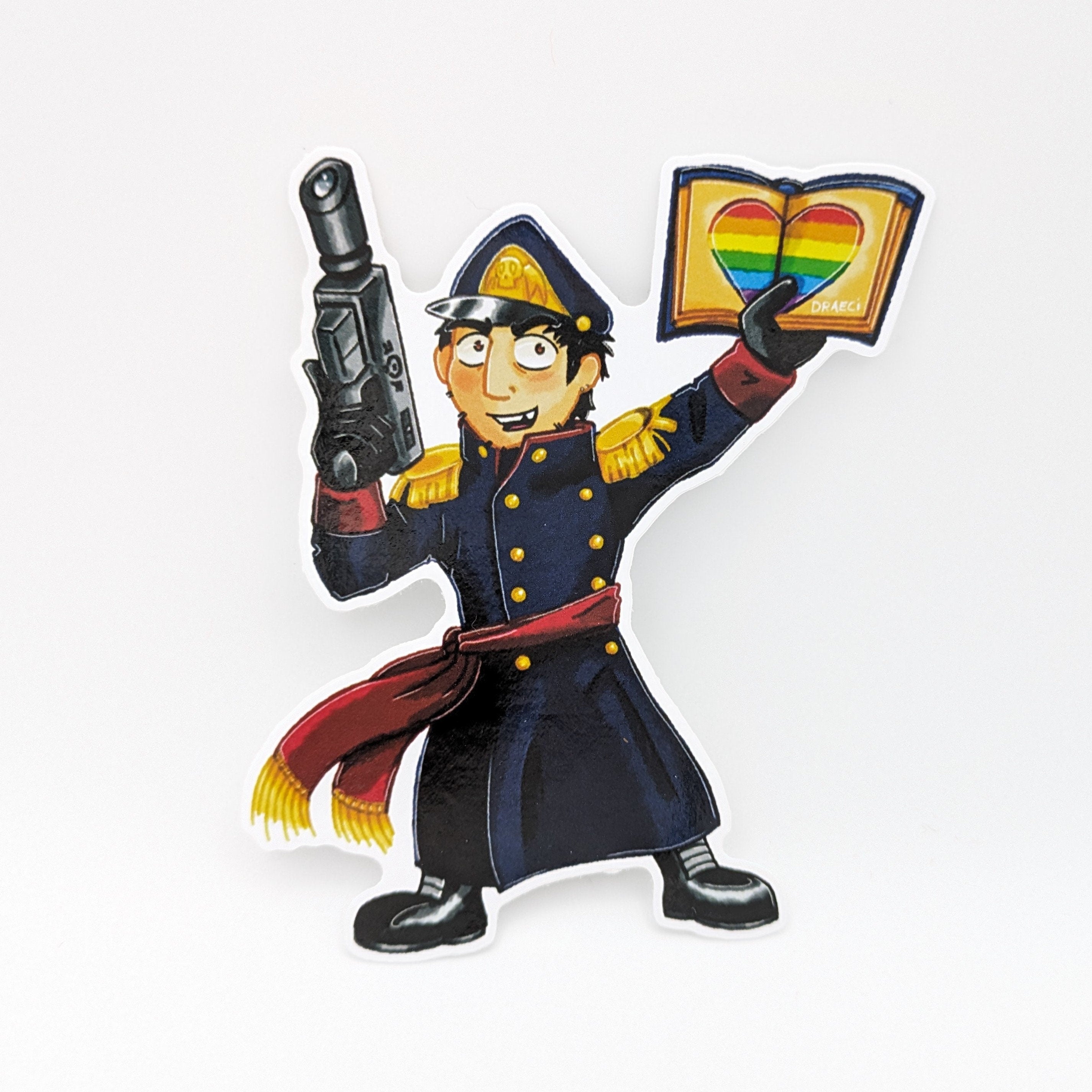 “Reckless Compassion” Commissar Pride - Gloss Vinyl Sticker