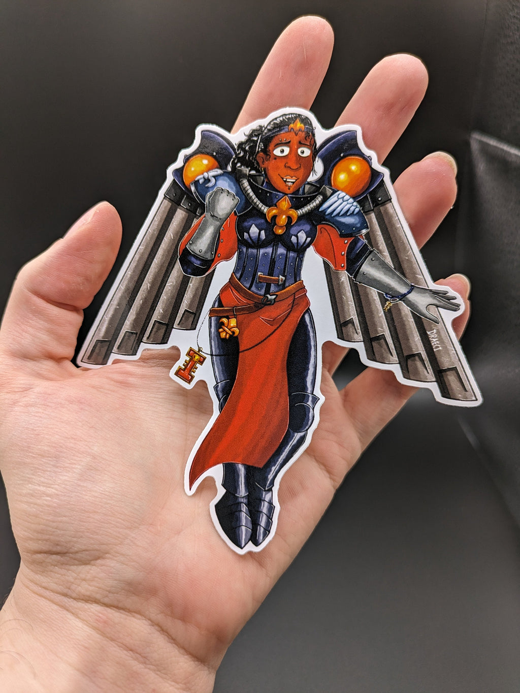 Battle Sisters Seraphim in Flight - Gloss Vinyl Sticker