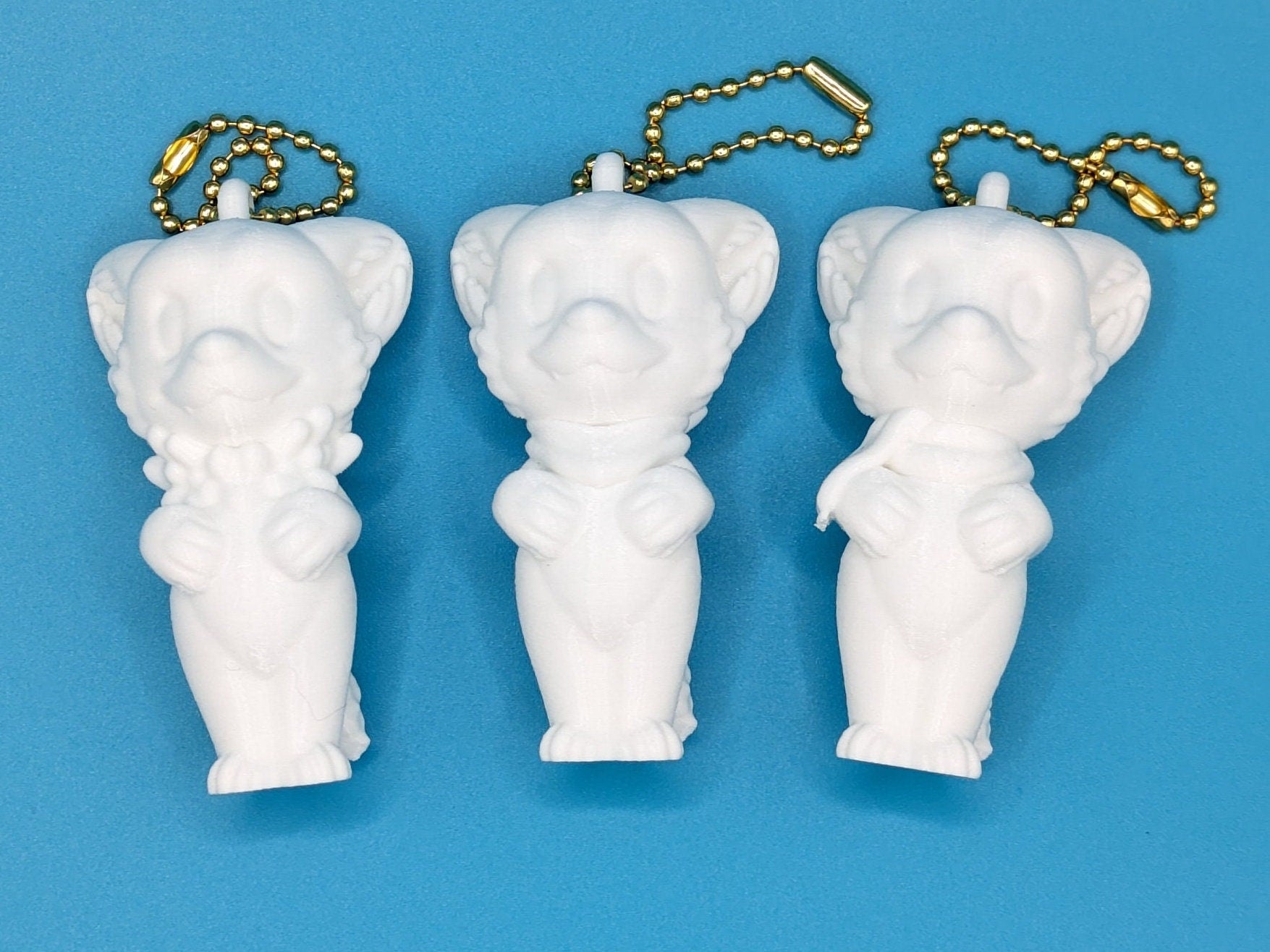 Ferret Charm - Paint Your Own Fursona Keychain