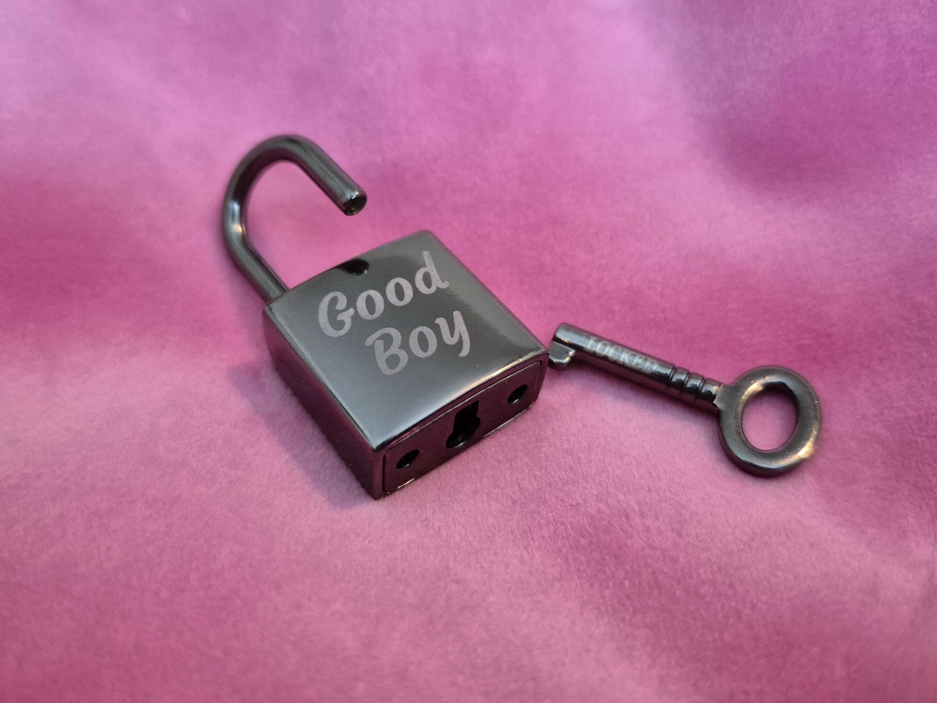 Custom Engraved Collar Personal Padlock or Lovelock and Key