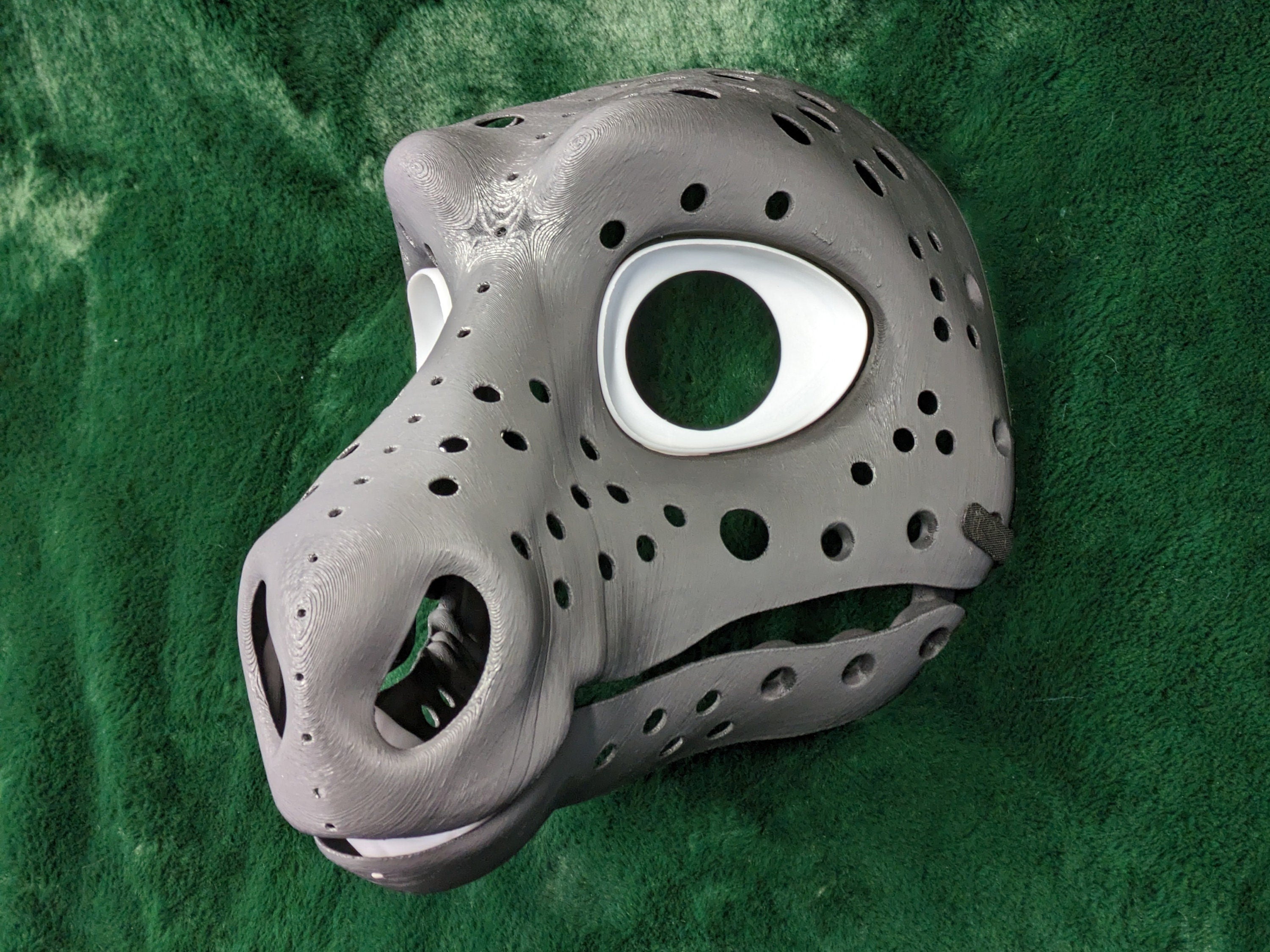 Horse (Stallion or Mare) - 3D Printed Plastic Fursuit Head Base / Blank Complete Headbase Kit
