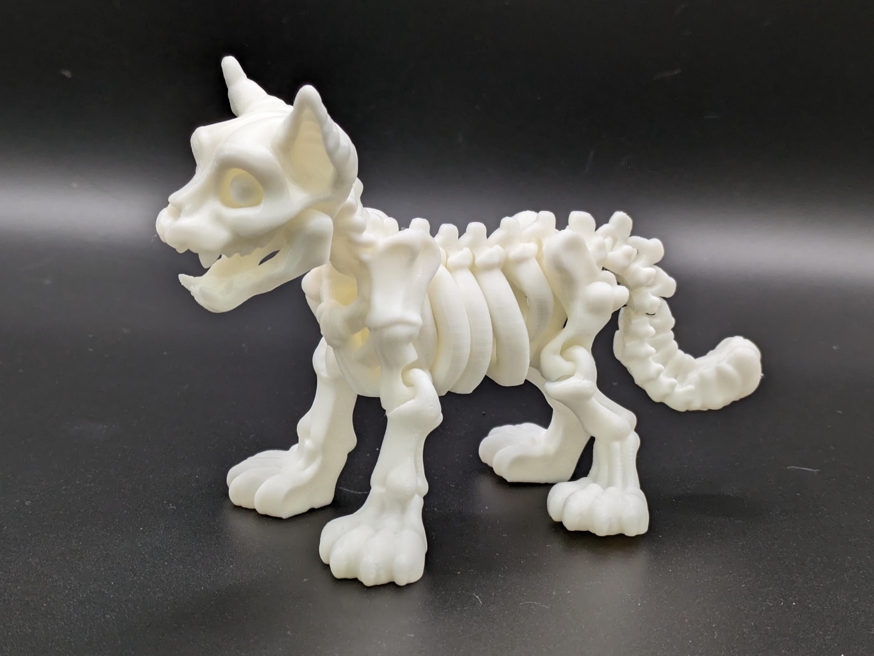 Skeleton Cat Kitty Flexi Fidget