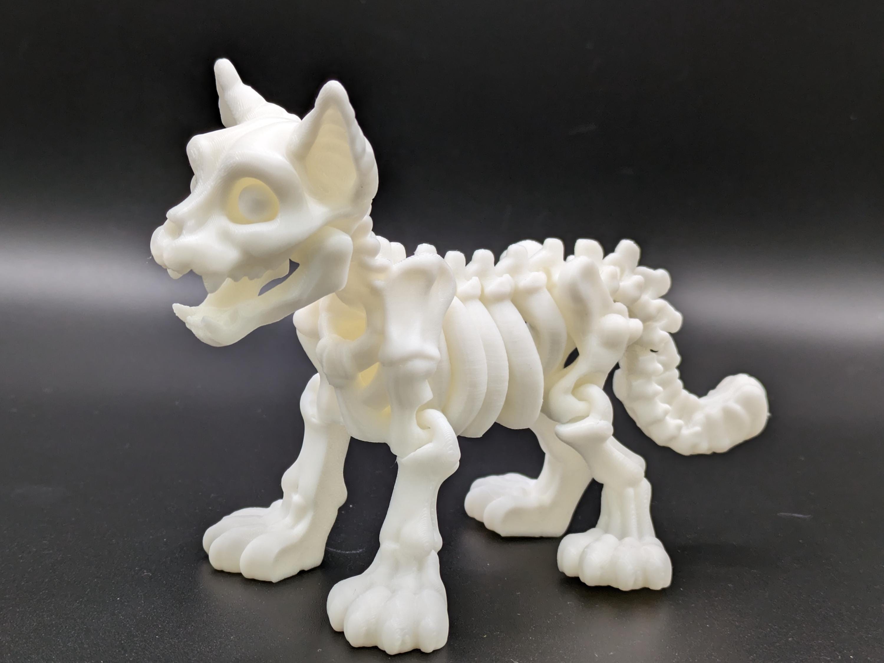Skeleton Cat Kitty Flexi Fidget