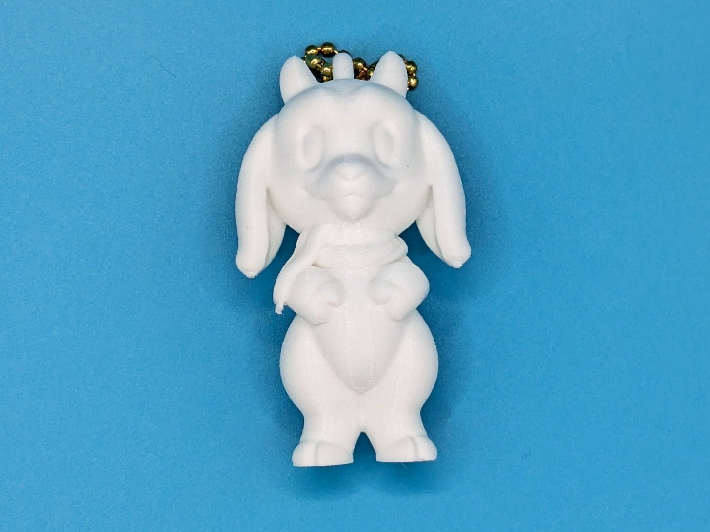 Goat Long Ear - Paint Your Own Fursona Keychain