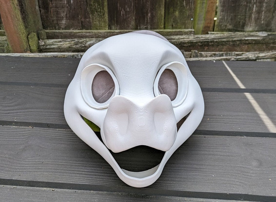 Bat - 3D Printed Plastic Fursuit Head Blank Complete Headbase Kit
