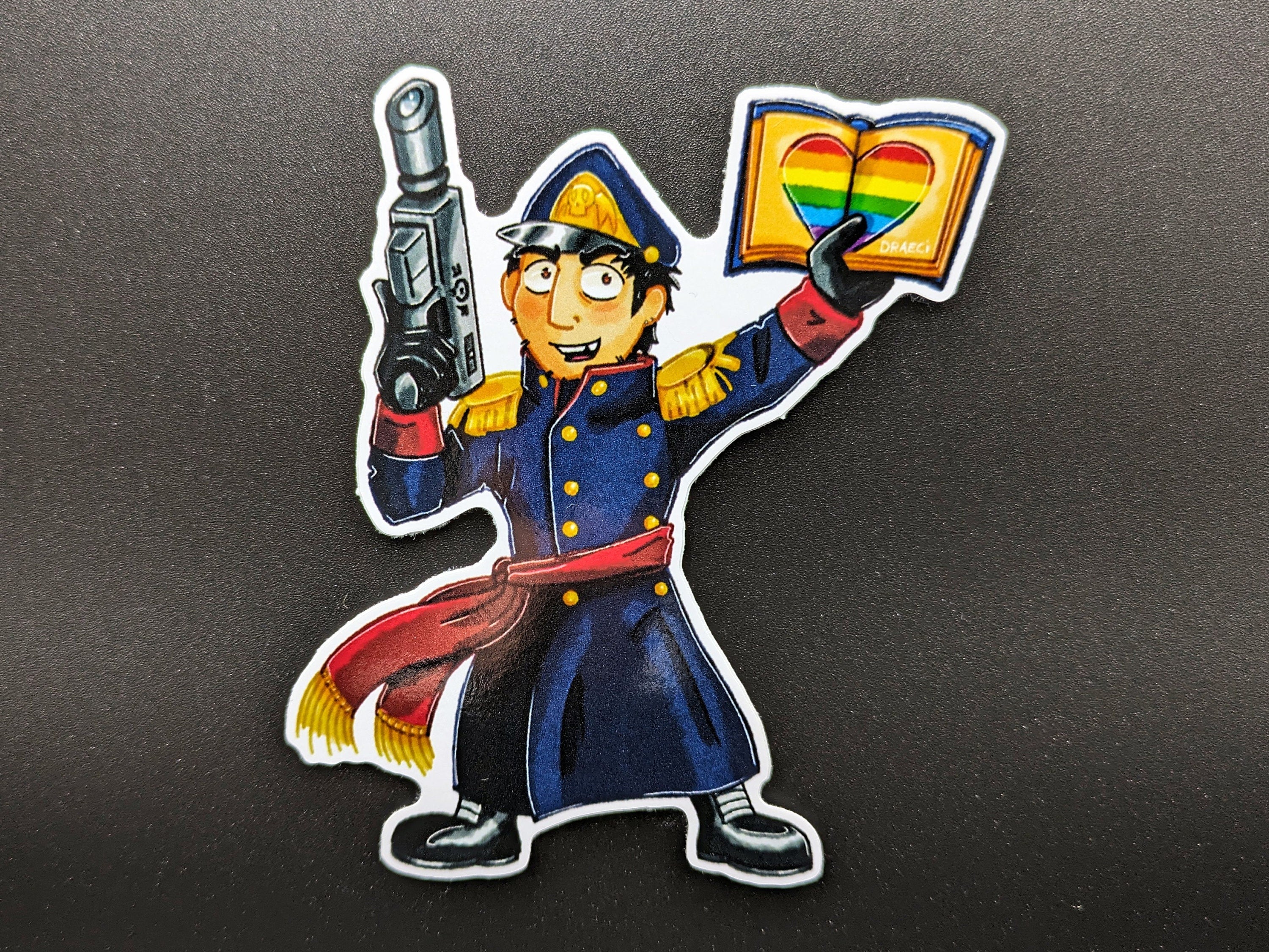 “Reckless Compassion” Commissar Pride - Gloss Vinyl Sticker