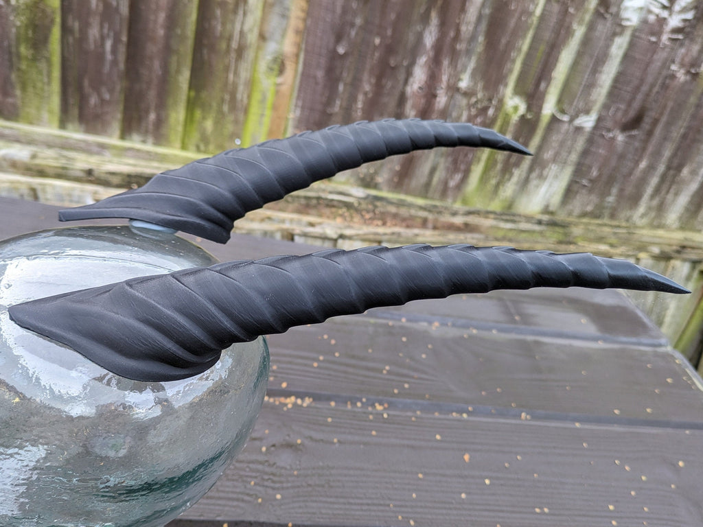 Goat-style Demon / Tiefling Horns - 10 inches