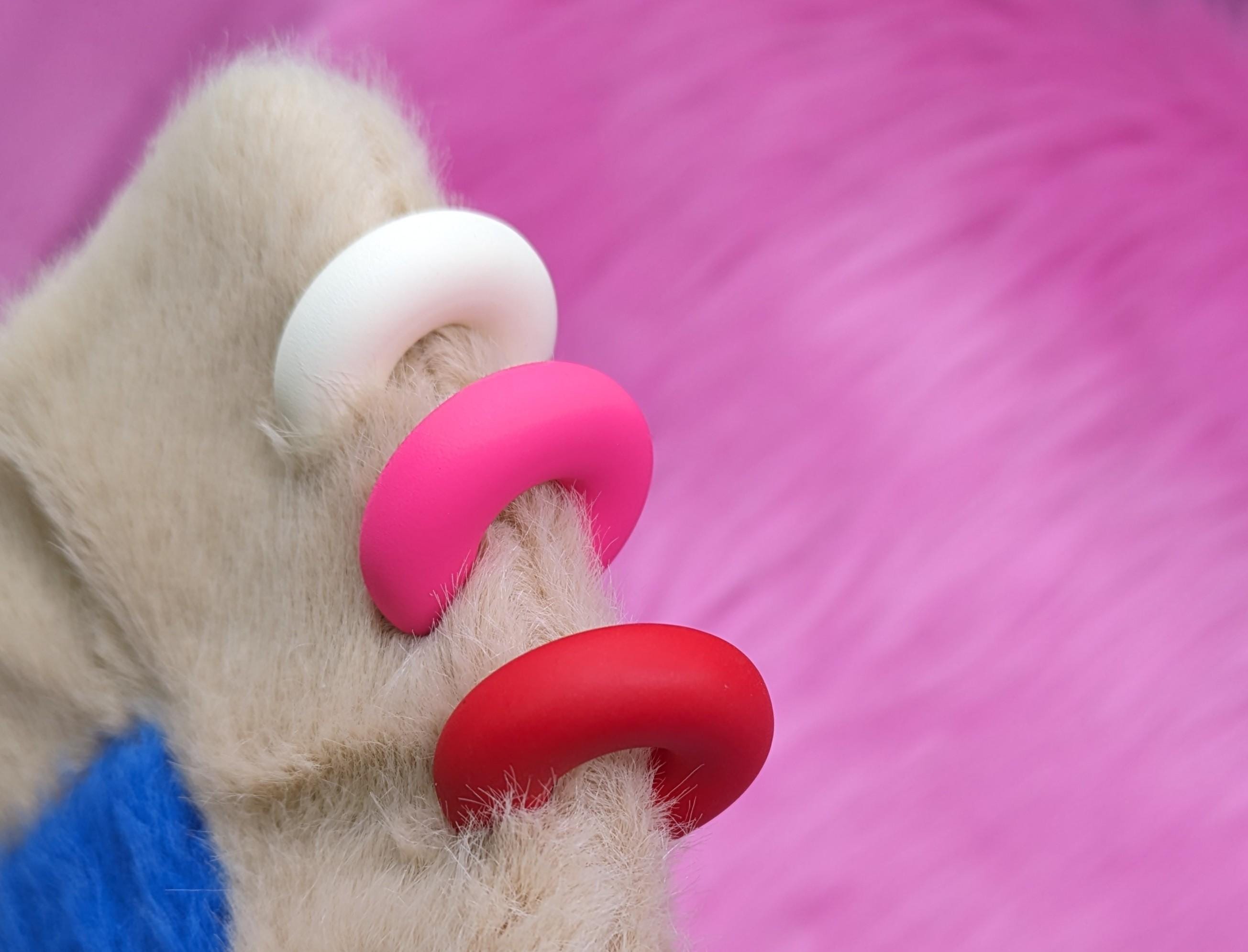 Plain Colour Acrylic Fursuit Cosplay No-Pierce Earrings & Piercings