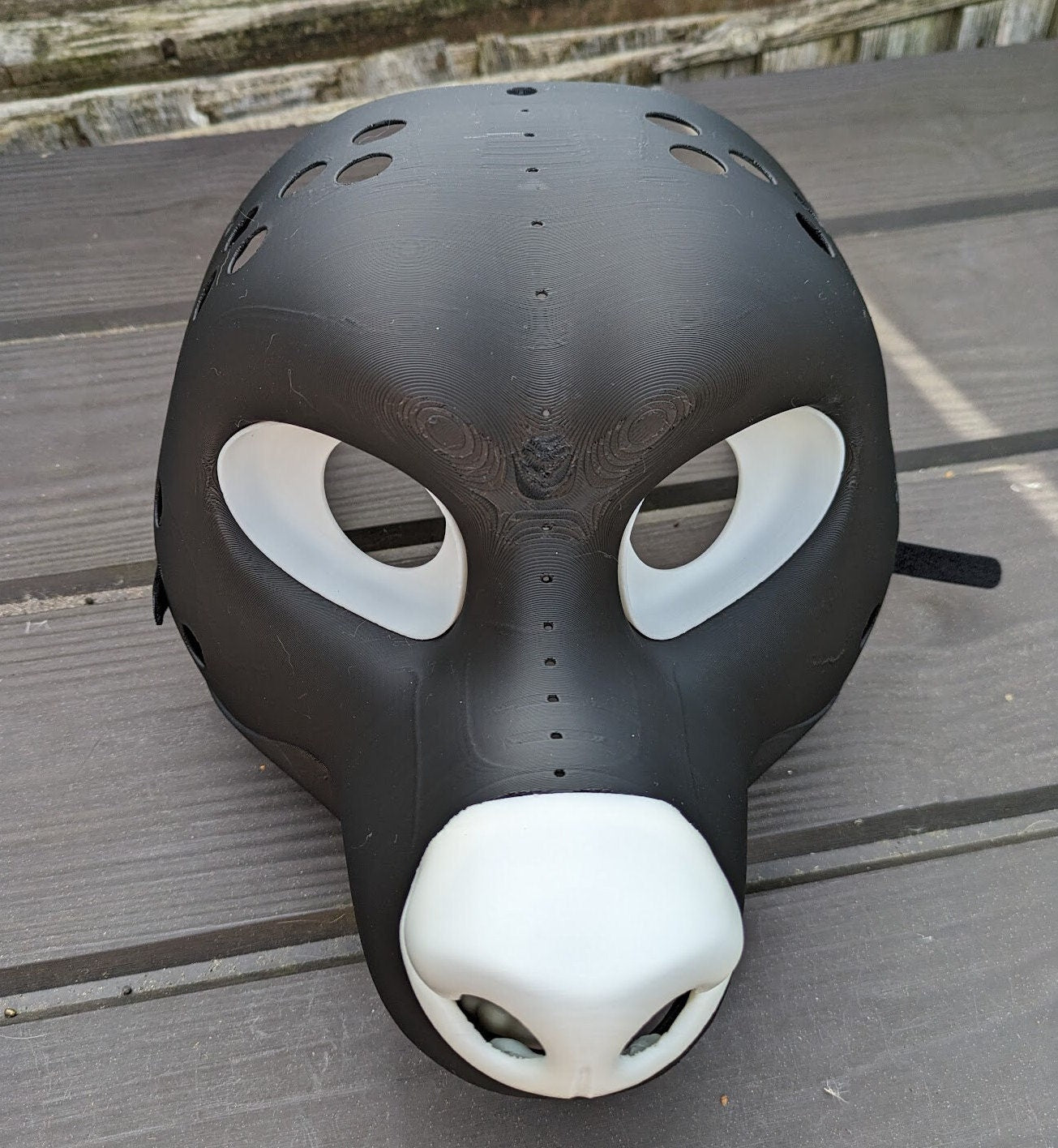 Black Bear Toony - 3D Printed Fursuit Head Blank Complete Headbase Kit