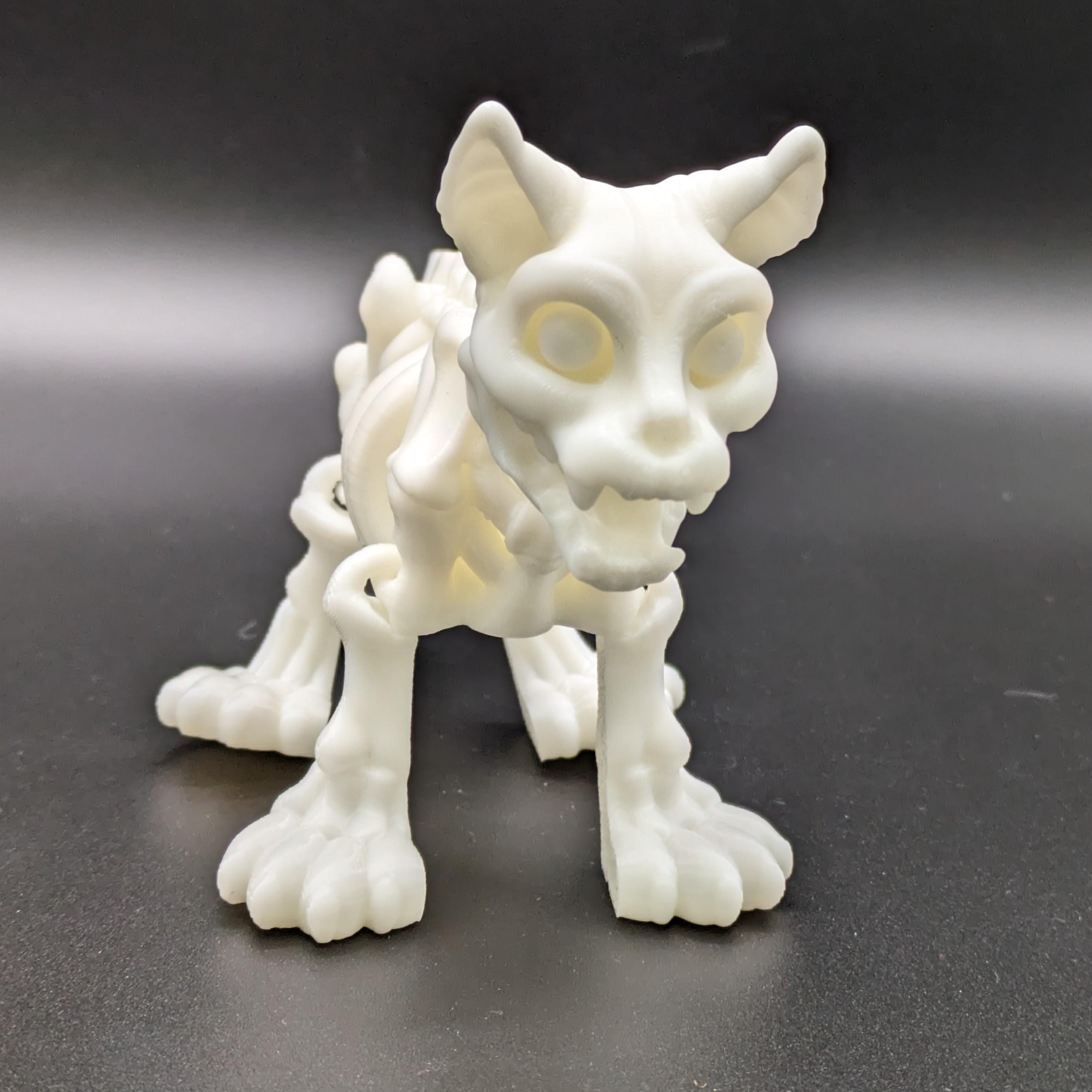 Skeleton Cat Kitty Flexi Fidget
