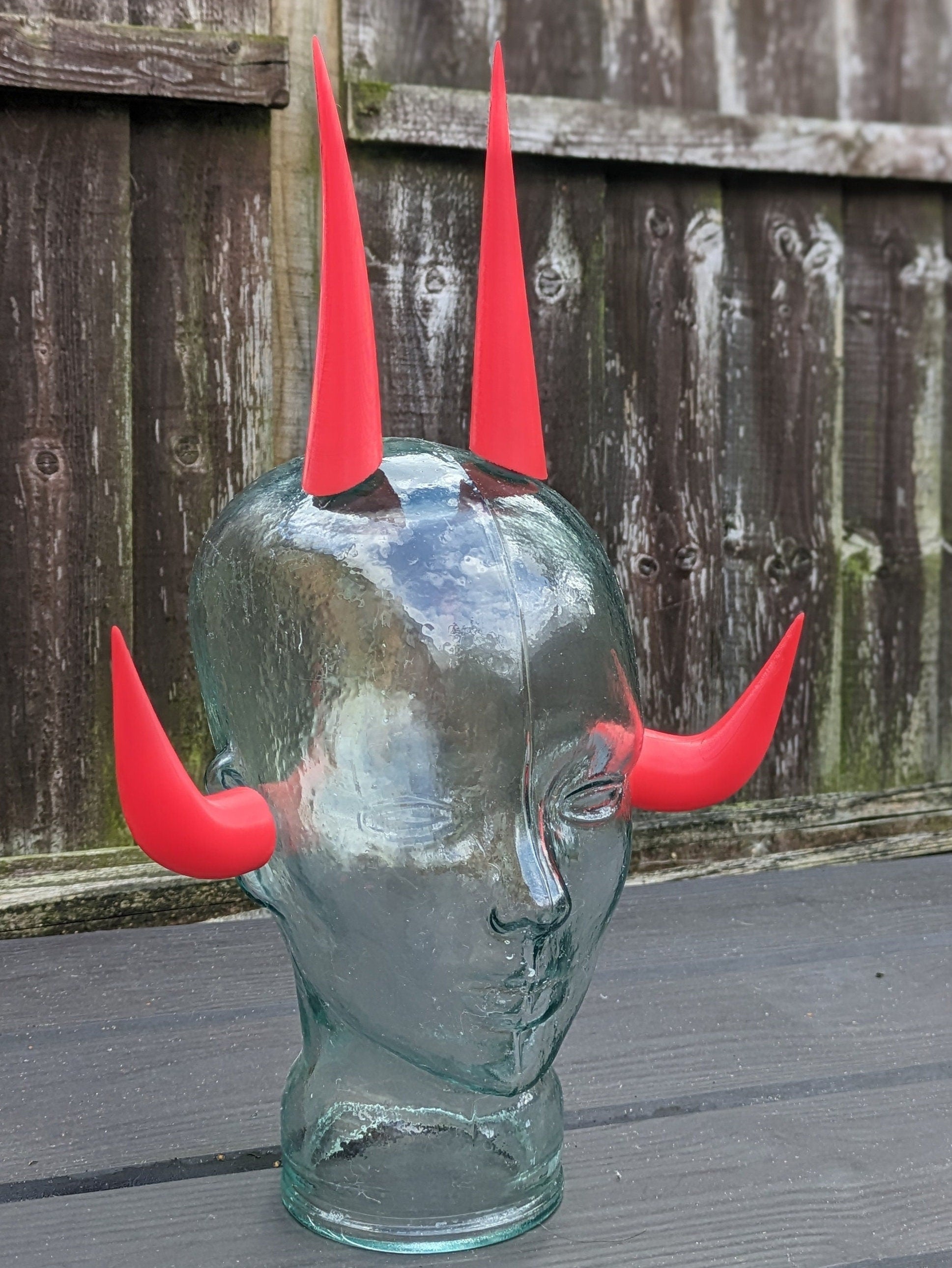 Blood Devil Horns x 4 (Full Set) - Power Cosplay
