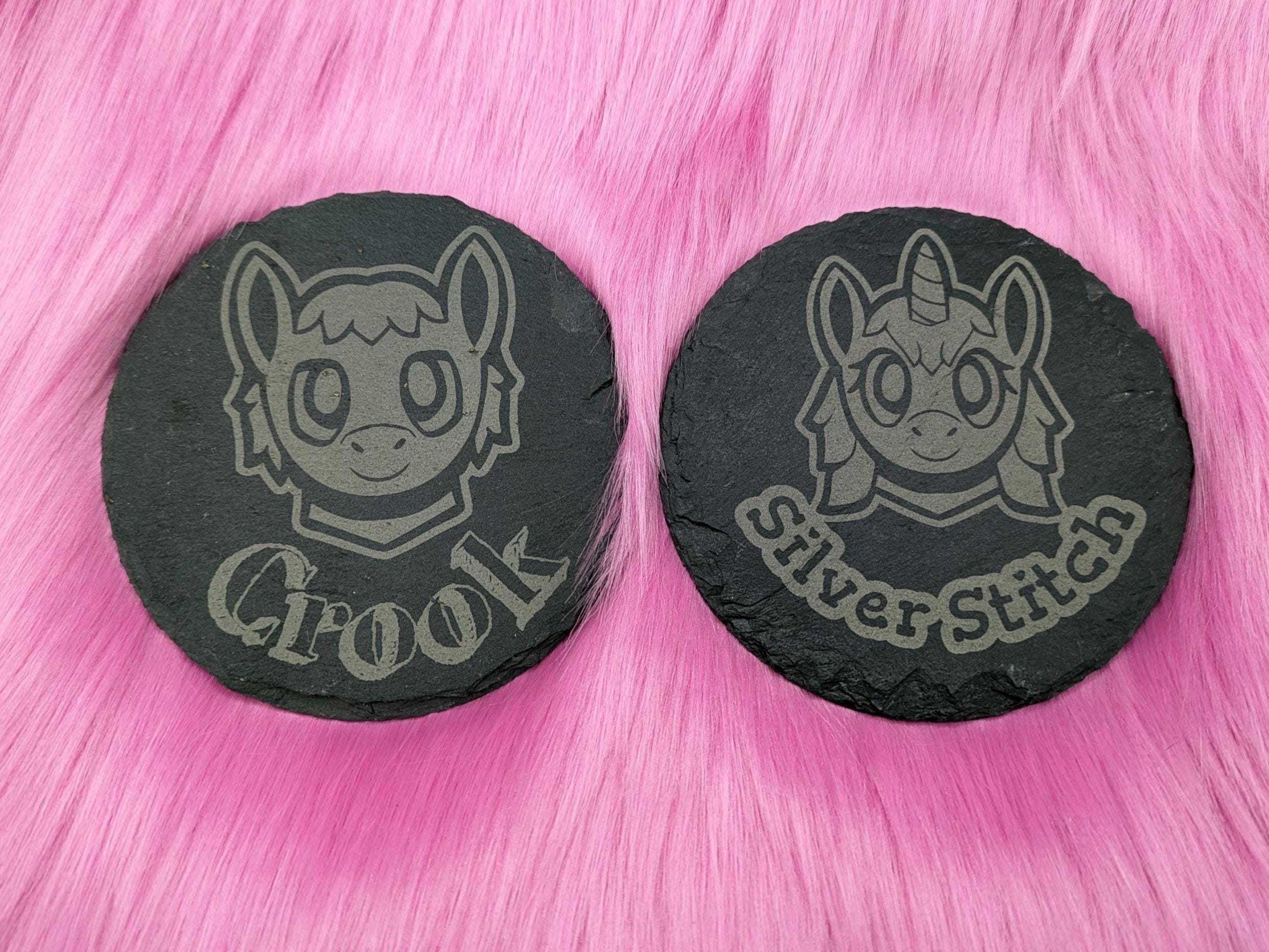 Engraved Slate Coaster - Ponysona or Griffon