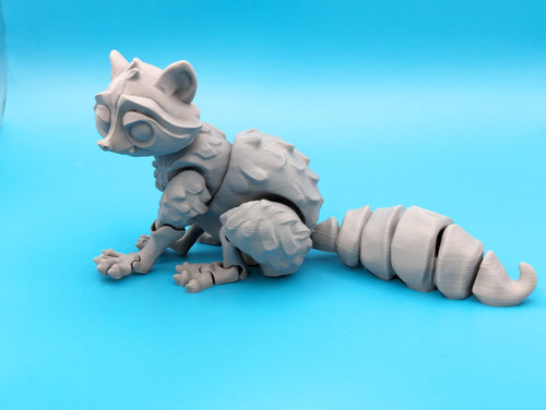 Articulated Racoon - Trash Panda Flexi Print Toy