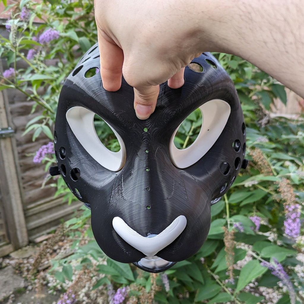 Rabbit - 3D Printed Fursuit Bunny Head Blank Complete Headbase  Kit