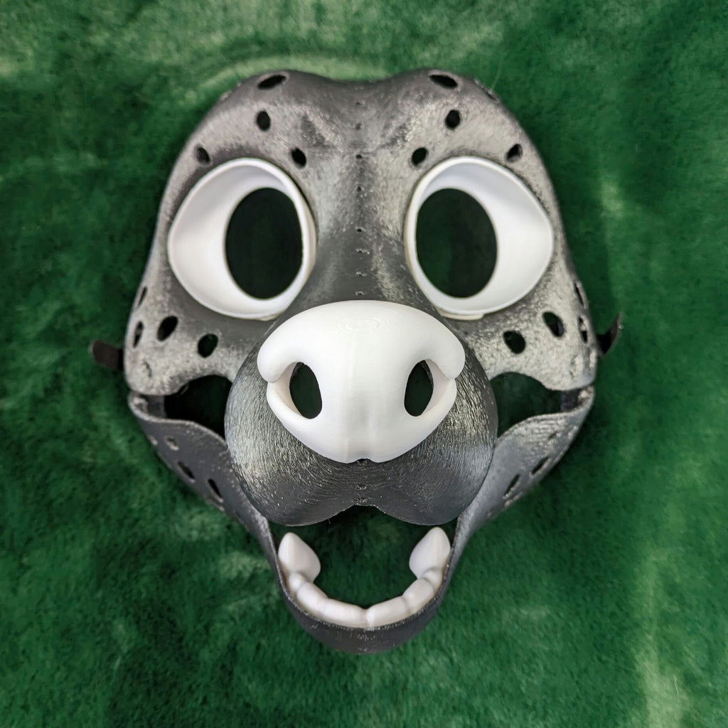 Raccoon or slim toony canine - 3D Printed Fursuit Cat Head Blank Complete Headbase Kit