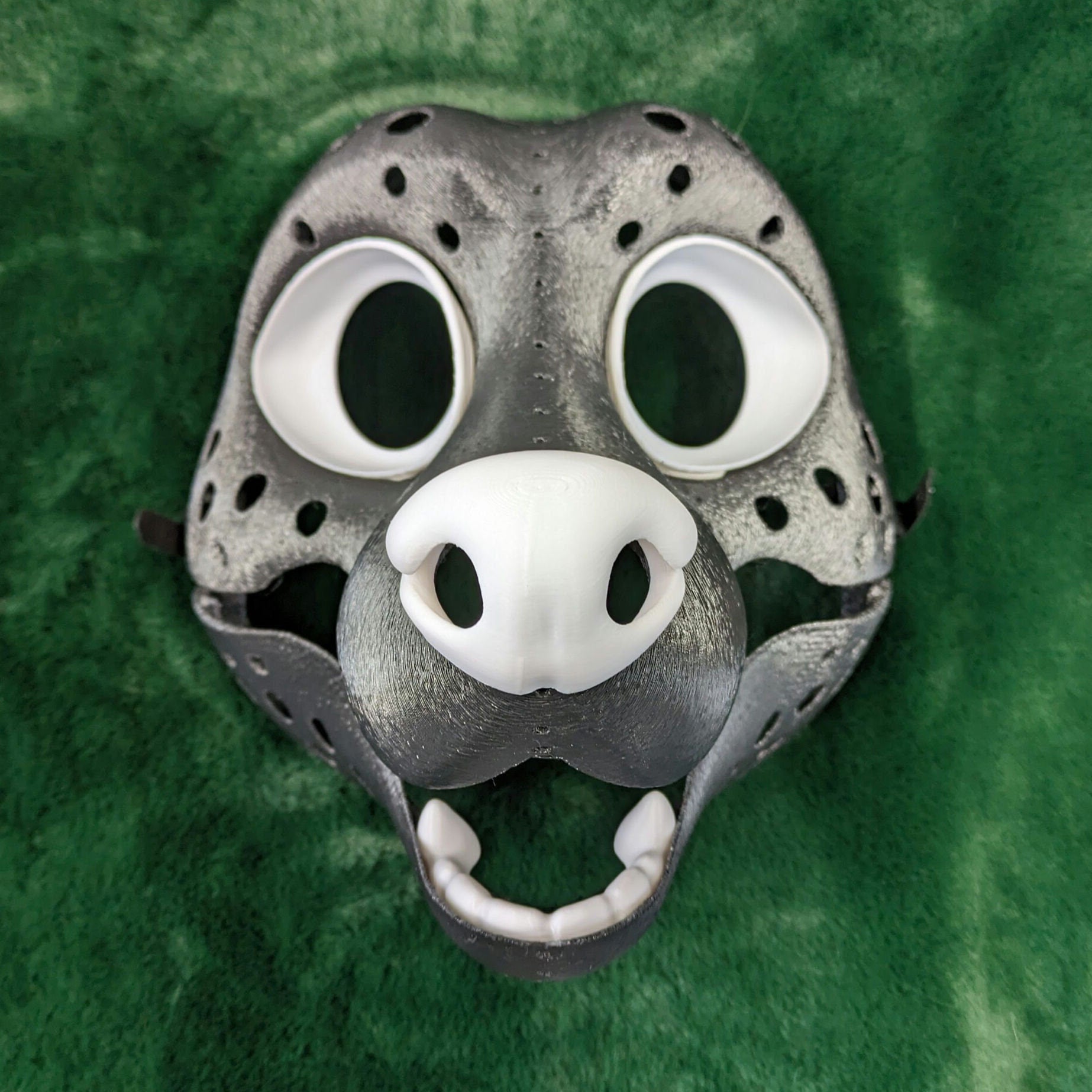 Raccoon or slim toony canine - 3D Printed Fursuit Cat Head Blank Complete Headbase Kit