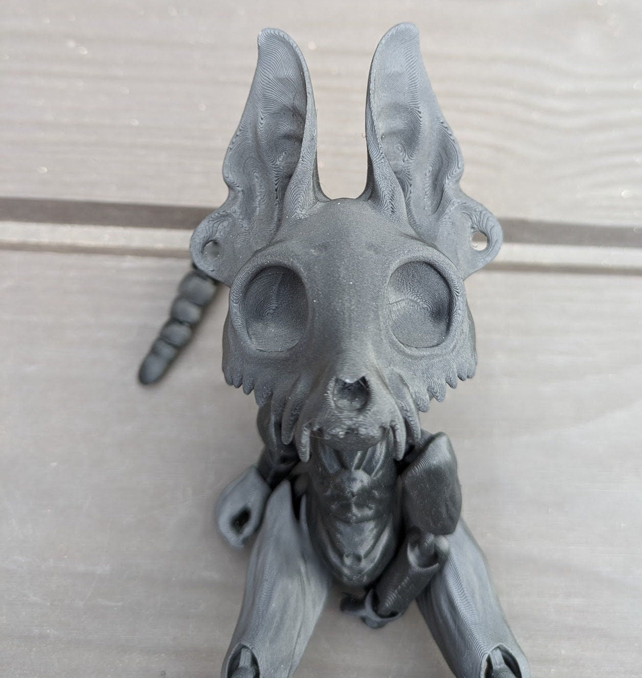 Spooky Skeleton Dog Flexi Printed Skully Doll - Licensed UK Seller