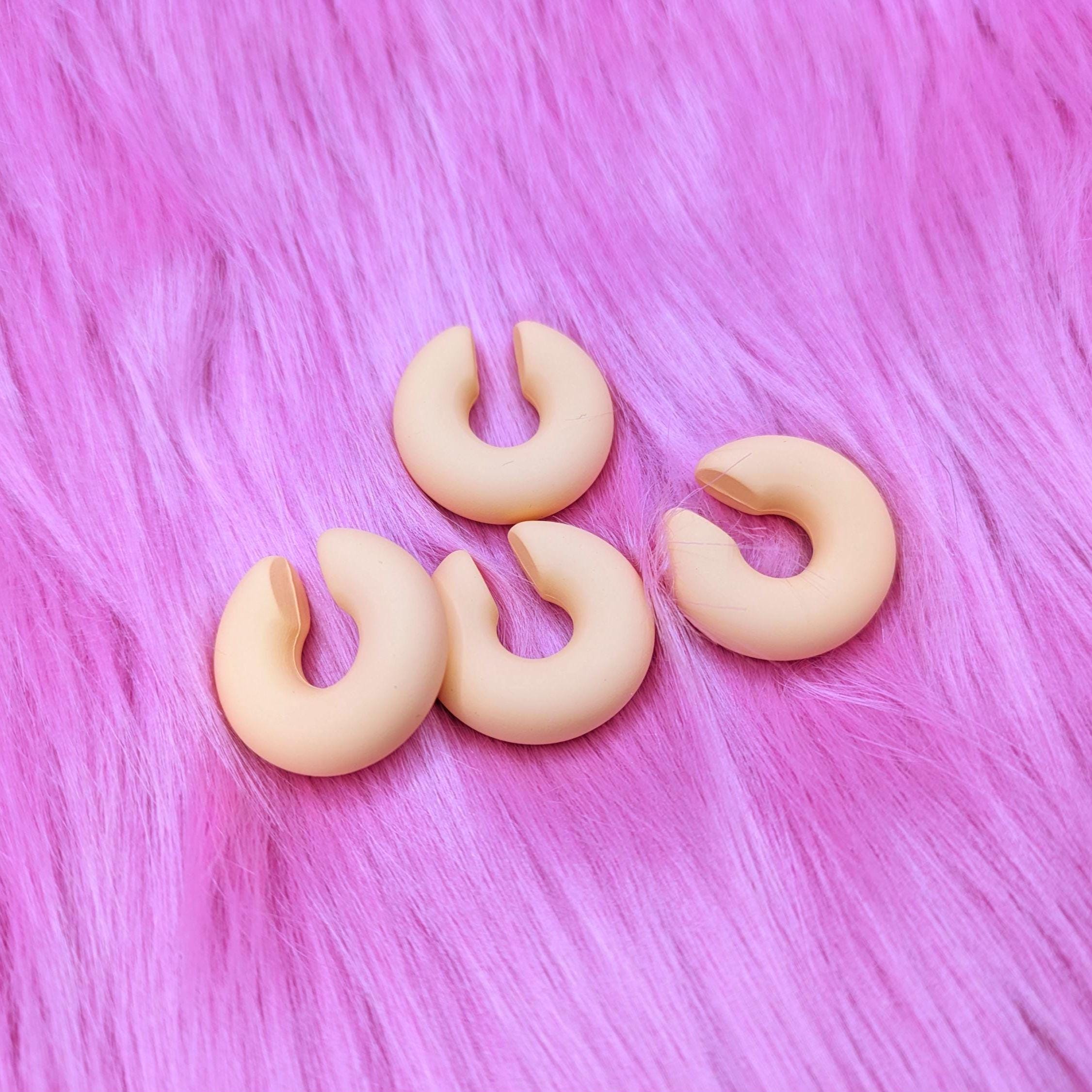 Plain Colour Acrylic Fursuit Cosplay No-Pierce Earrings & Piercings