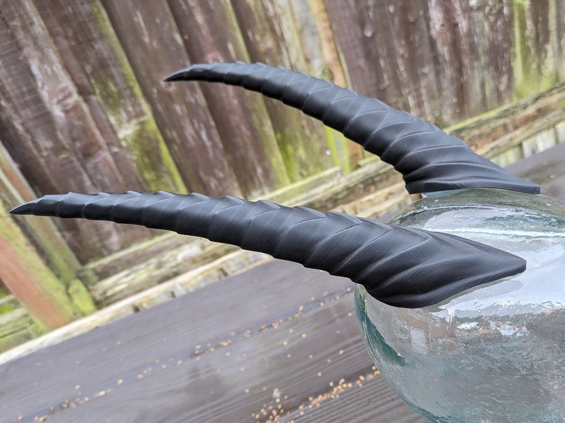 Goat-style Demon / Tiefling Horns - 10 inches