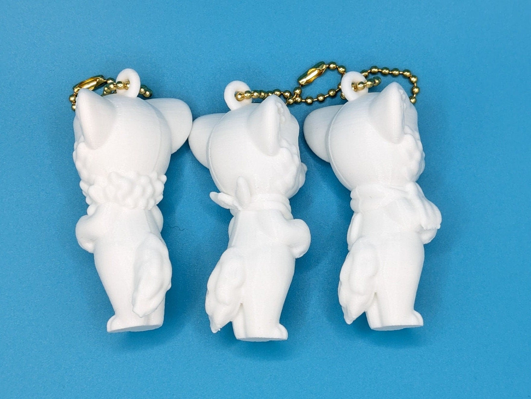 Ferret Charm - Paint Your Own Fursona Keychain