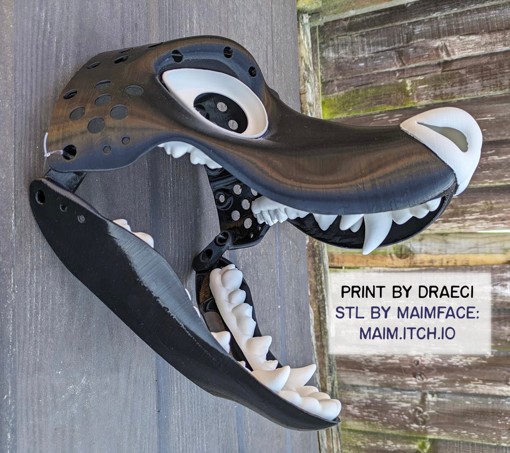 Possum - 3D Printed Plastic Fursuit Head Blank Complete Headbase Kit