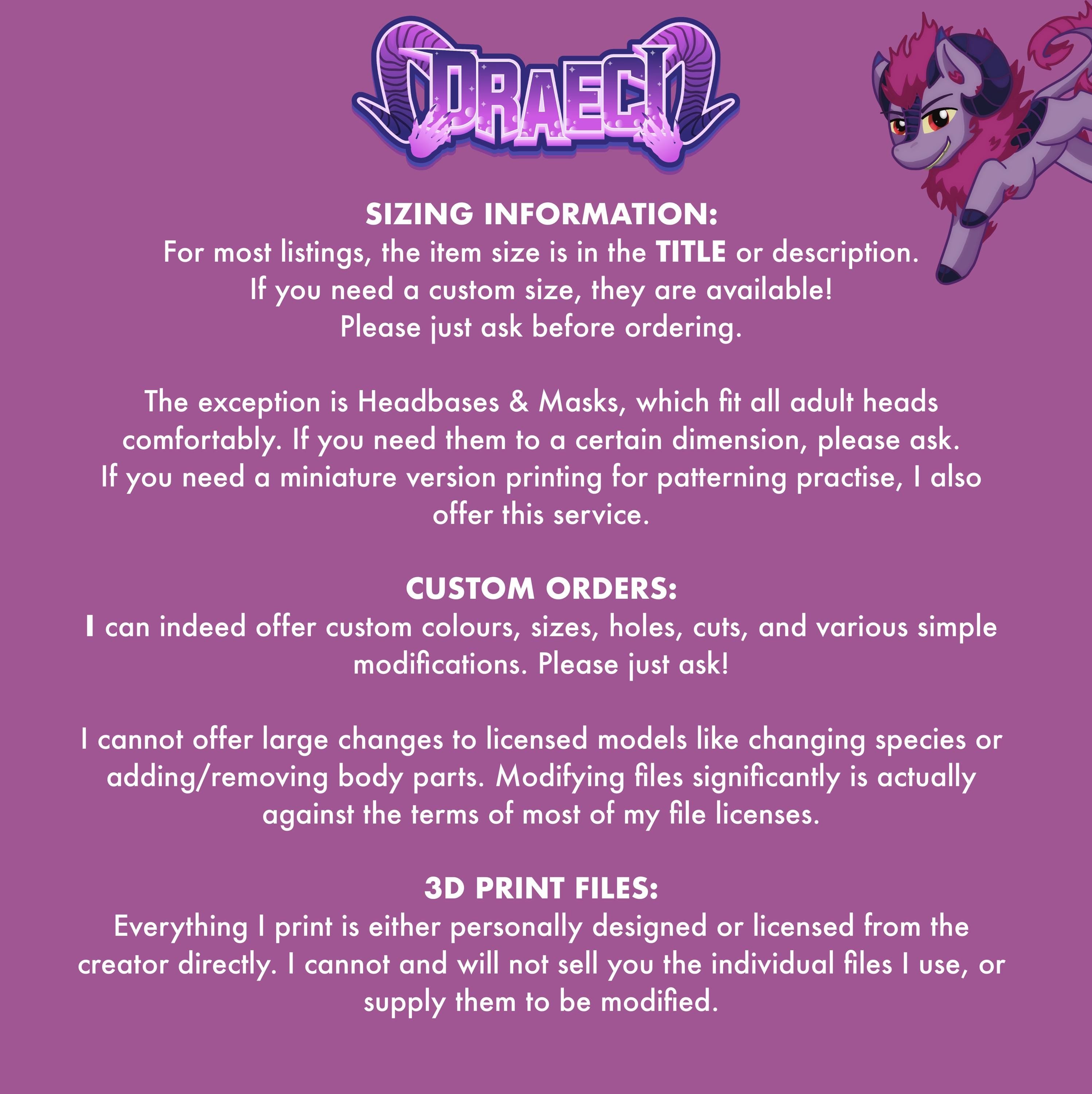 Angry Snarling Toony Canine - 3D Printed Fursuit Head Blank - Complete Headbase Kit