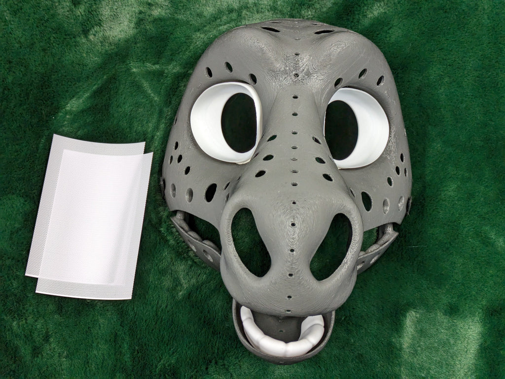Horse (Stallion or Mare) - 3D Printed Plastic Fursuit Head Base / Blank Complete Headbase Kit