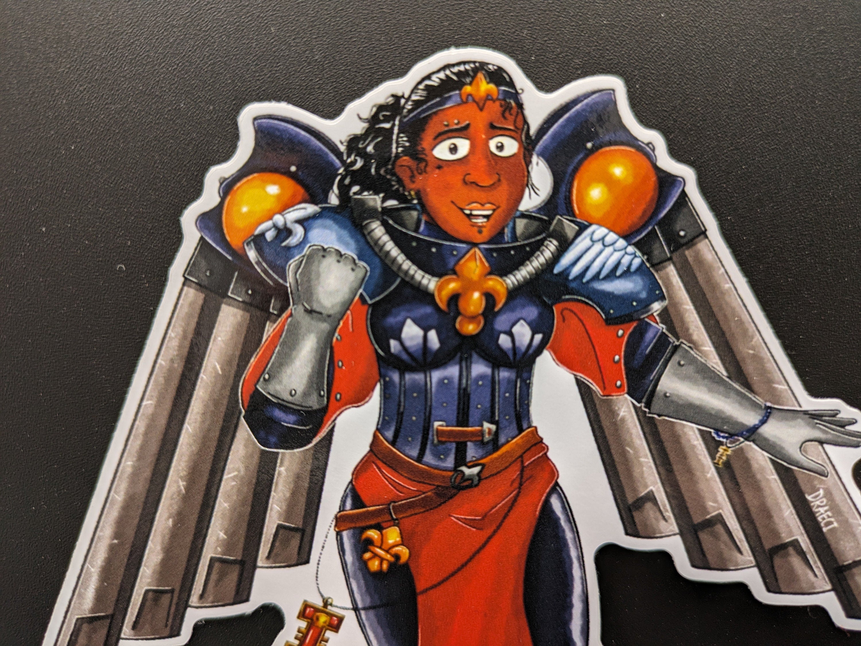 Battle Sisters Seraphim in Flight - Gloss Vinyl Sticker