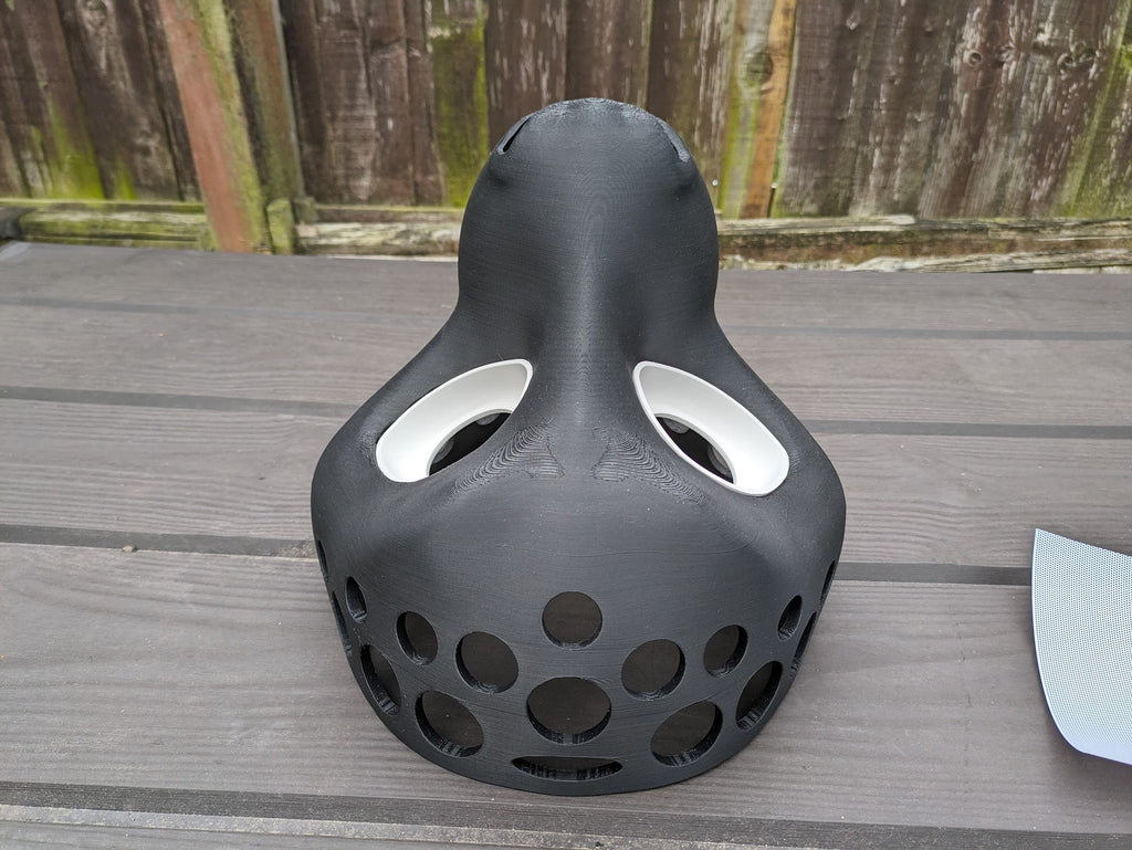 Fursuit Eye Blanks & Mesh (pair) - 3D Printed - Custom Size (Design: Thicc)