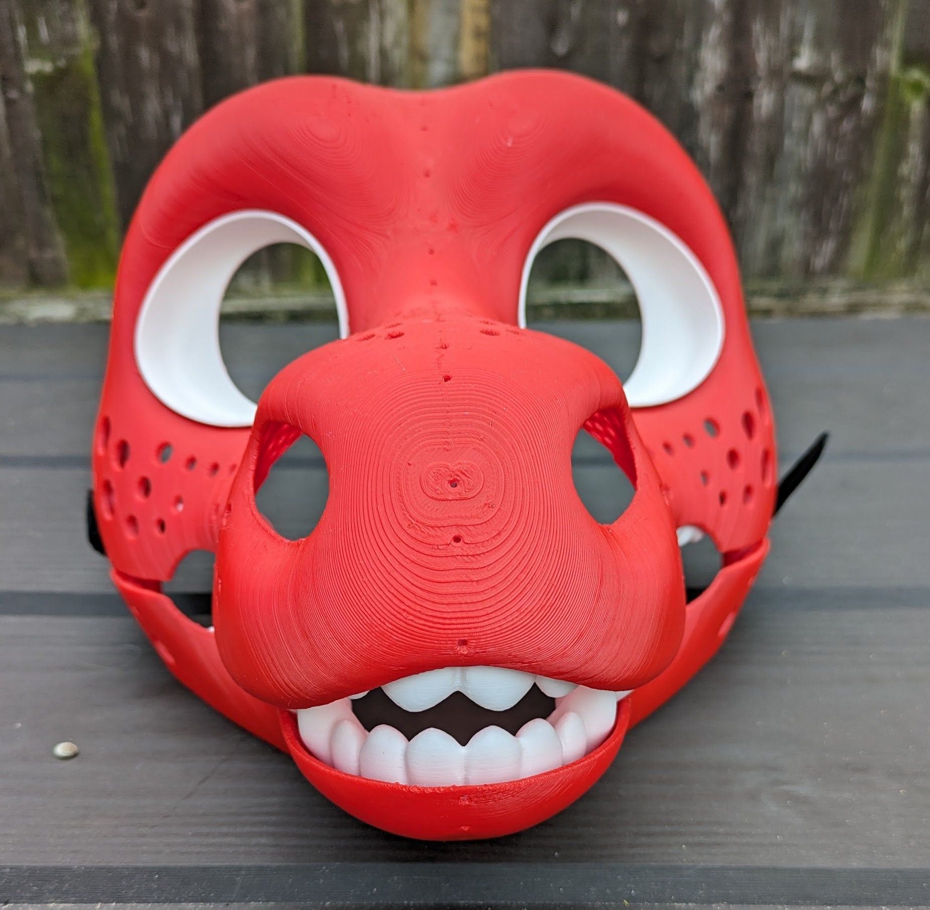 Fursuit Eye Blanks & Mesh Custom Size (Design: Rounded Dragon)
