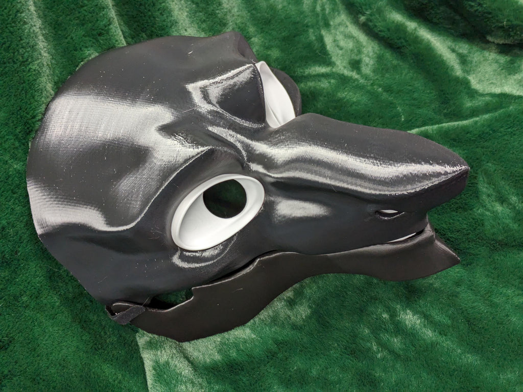 Sergal - 3D Printed Plastic Fursuit Head Blank - Complete Headbase Kit
