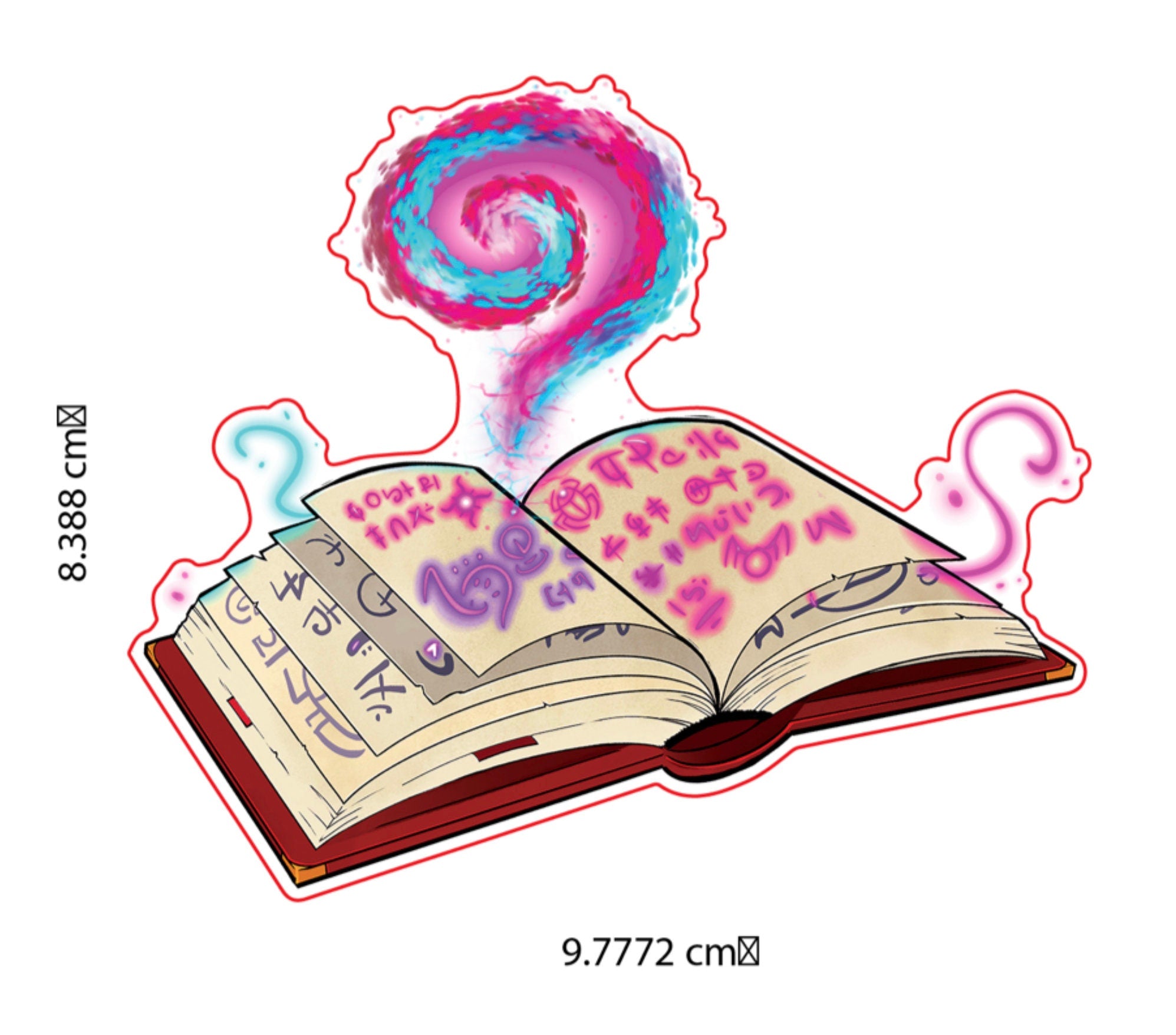 Magnus the Red’s Spell Book - Gloss Vinyl Sticker Decal -