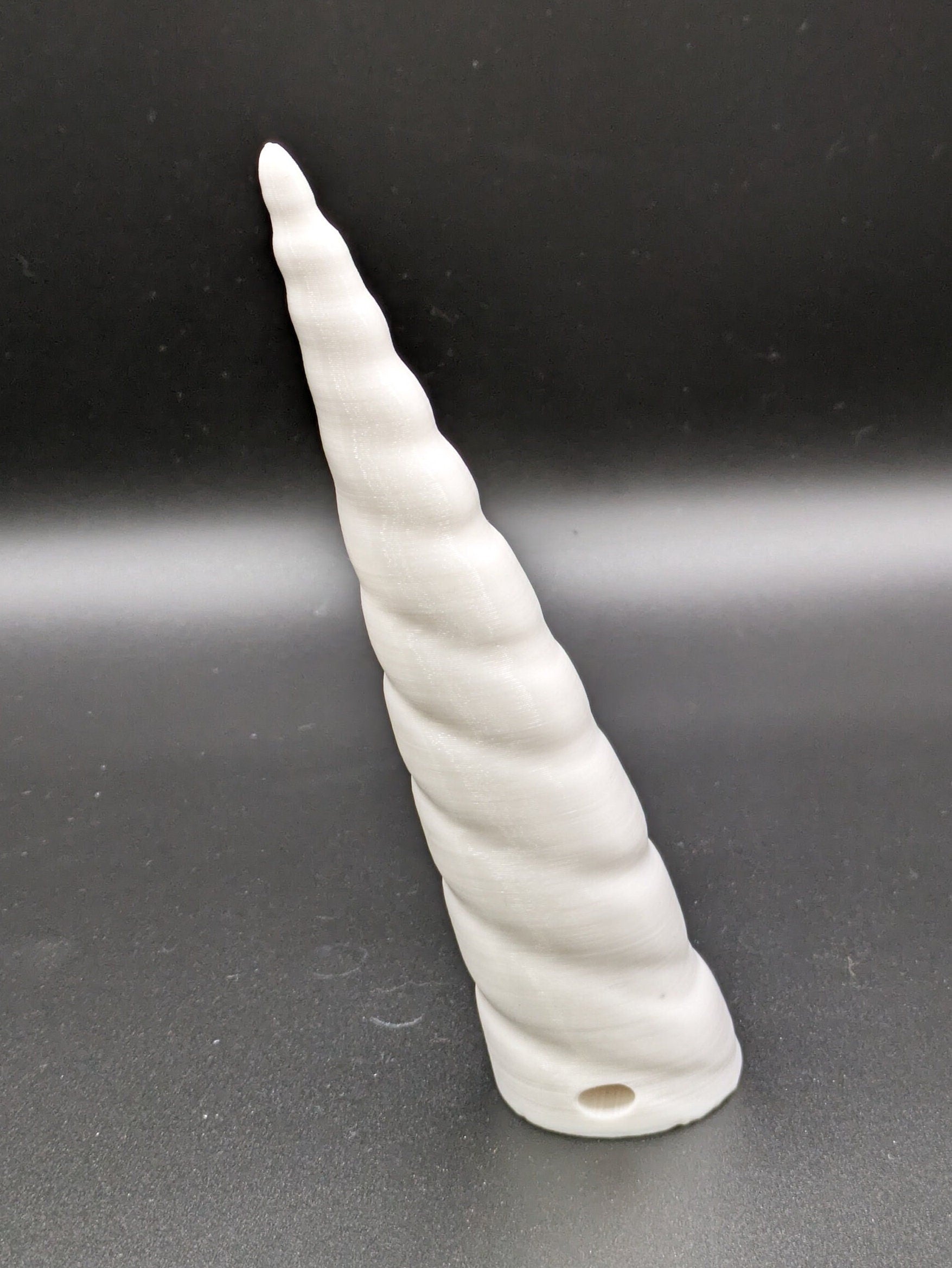 Unicorn Alicorn Horn - 5.5 inch White