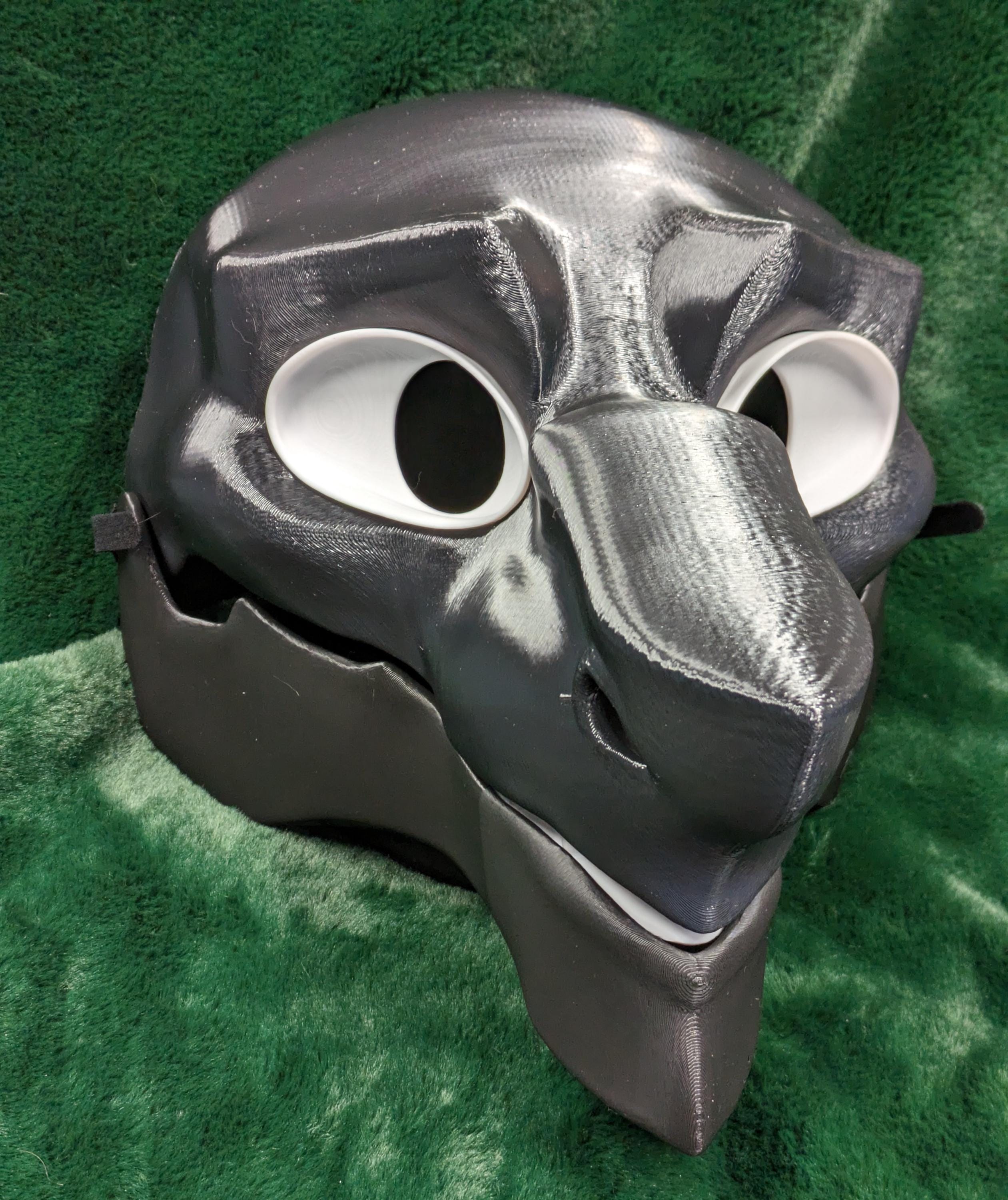 Sergal - 3D Printed Plastic Fursuit Head Blank - Complete Headbase Kit