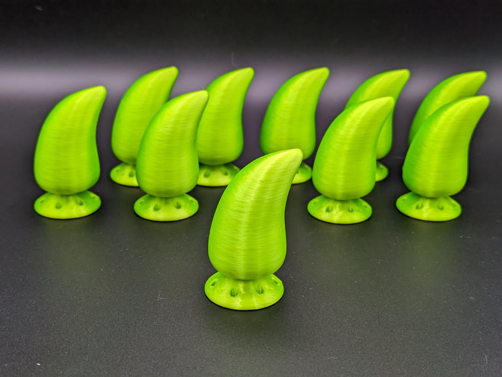 Chubby Nubby Fursuit Claw Set: Acid Green x 10
