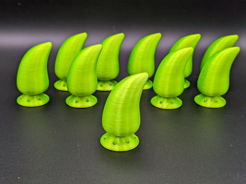 Chubby Nubby Fursuit Claw Set: Acid Green x 10
