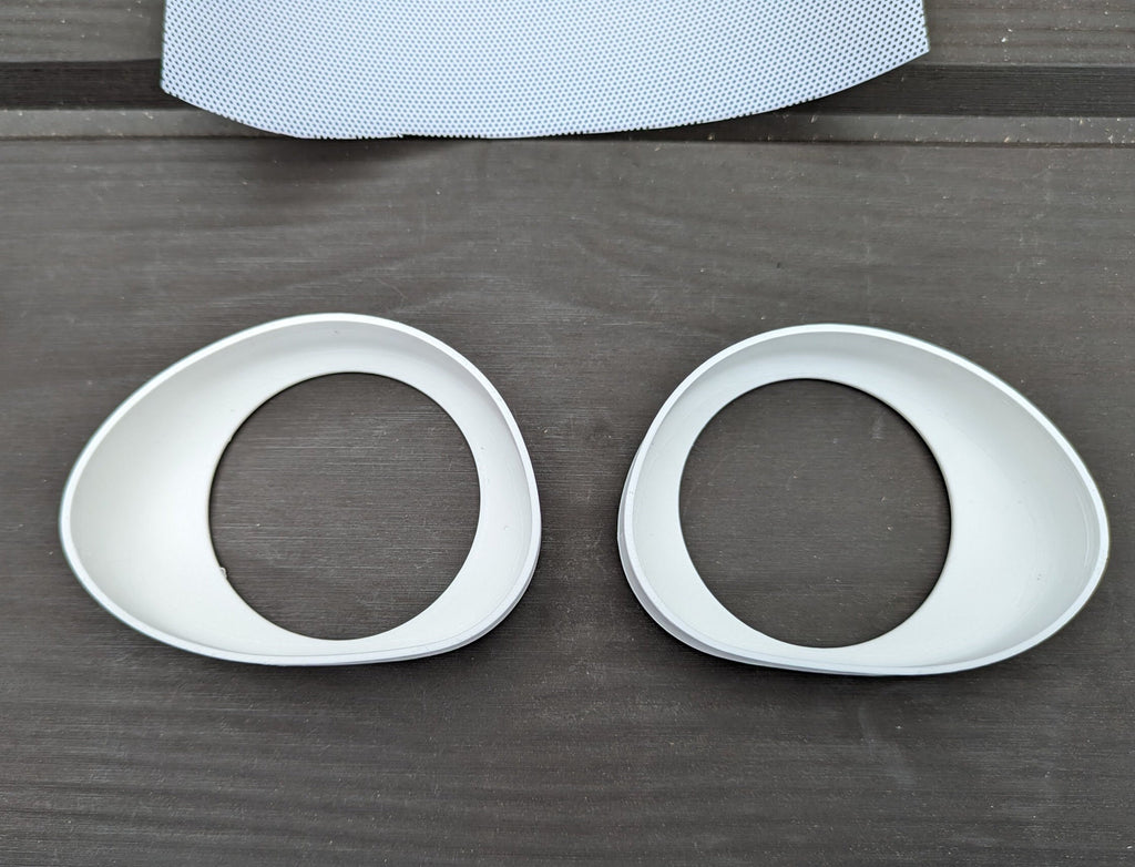 Fursuit Eye Blanks & Mesh Custom Size (Design: Rounded Dragon)