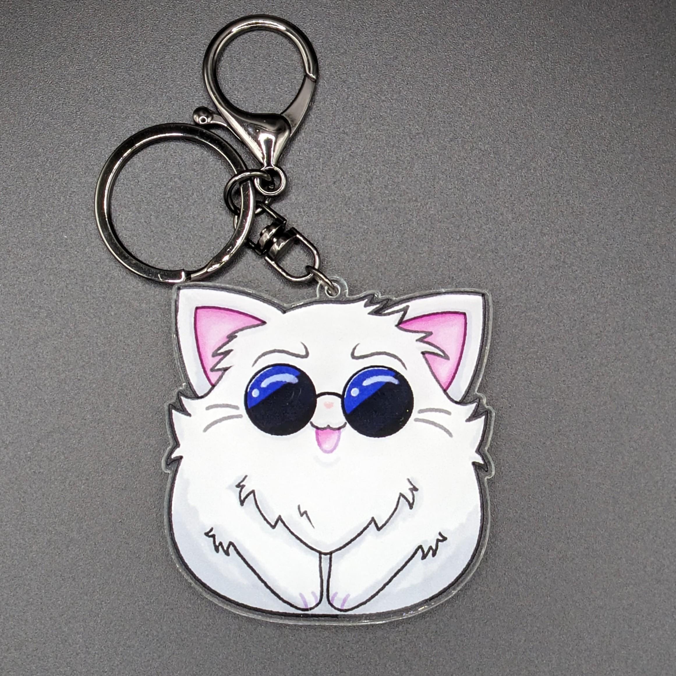 Gojocat! (Gojo Satoru) Jujutsu Katsen - 2.5 inch Acrylic Keychain
