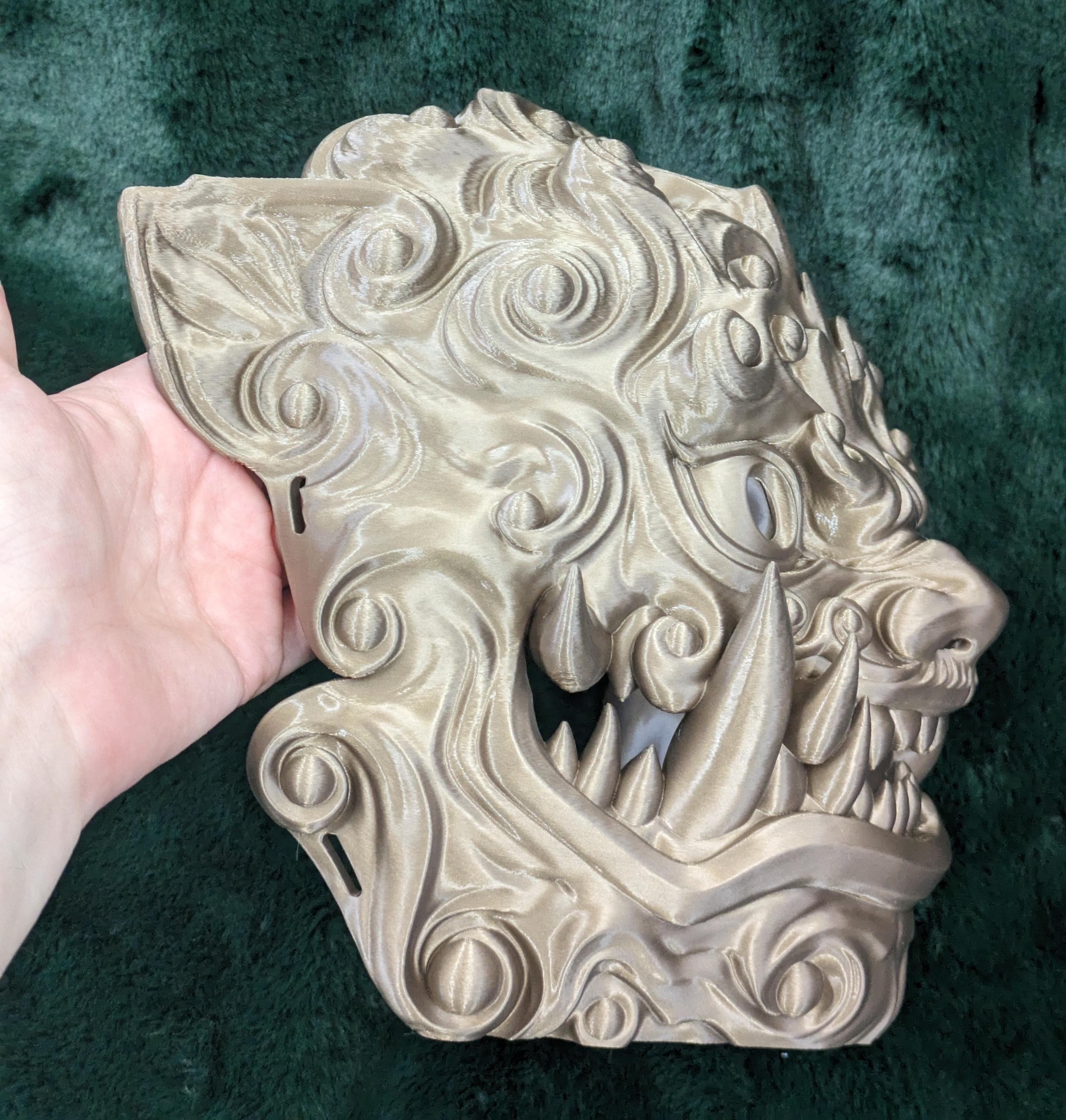 Foo Dog or Lion Dog Mask - Wearable and hangable decoration